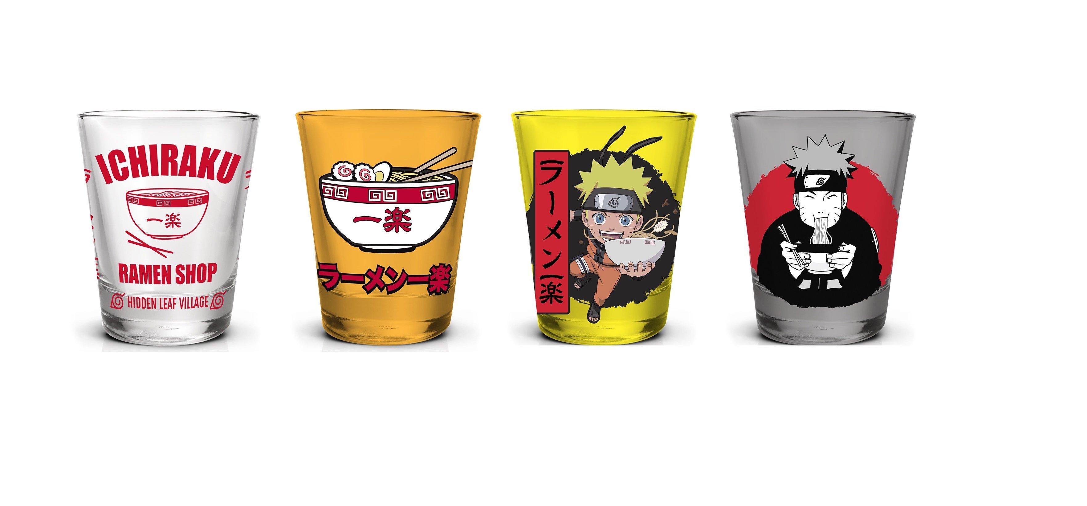 Naruto Ichiraku Ramen Themed Shot Glasses 4Pack GameStop