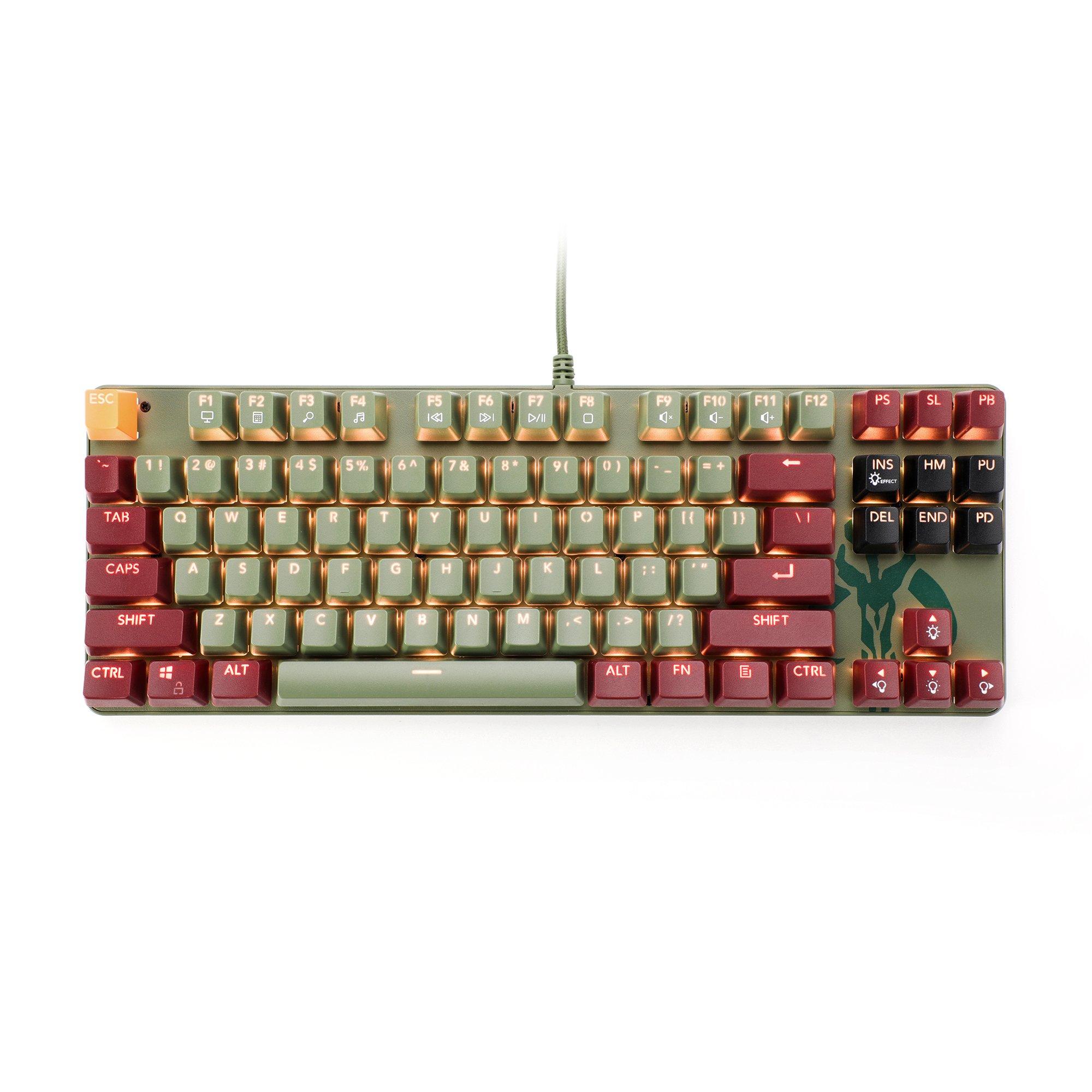 Geeknet Star Wars Boba Fett Wired Gaming Keyboard GameStop Exclusive