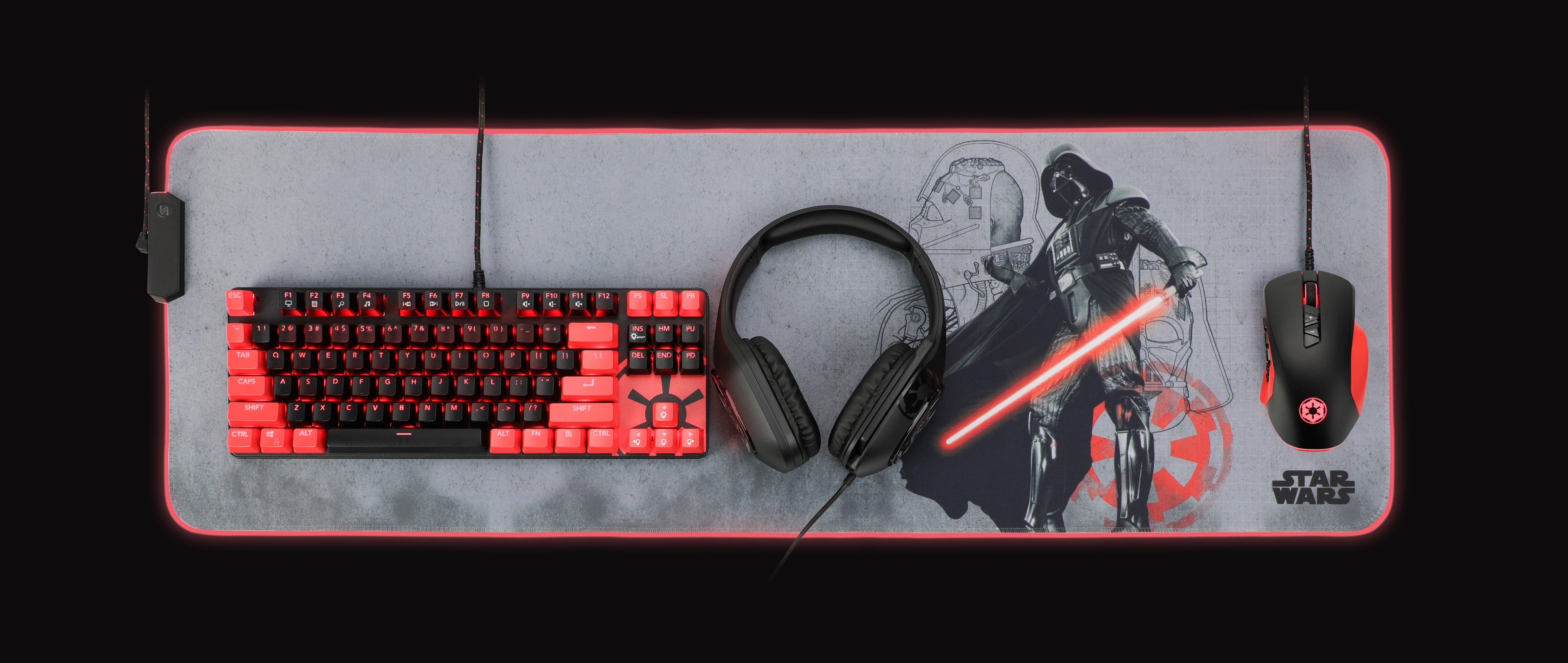 Star Wars Gaming Mouse Pad XXL,Republic Commando RGB Led Light Gaming Desk  Mat,Gamer Mouse Pad Mat,Mouse Pad Grande, Best Keyboard Laptop Mat