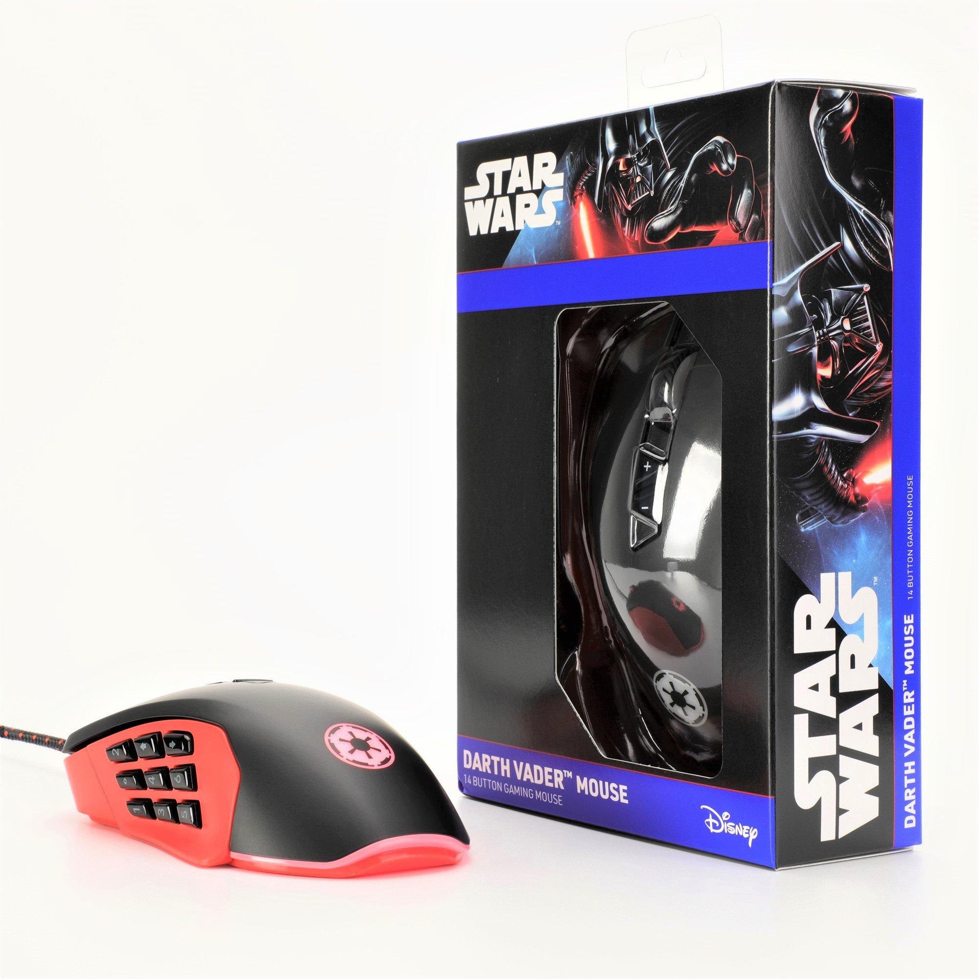 Geeknet Star Wars Darth Vader Wired MMO RGB Gaming Mouse GameStop Exclusive