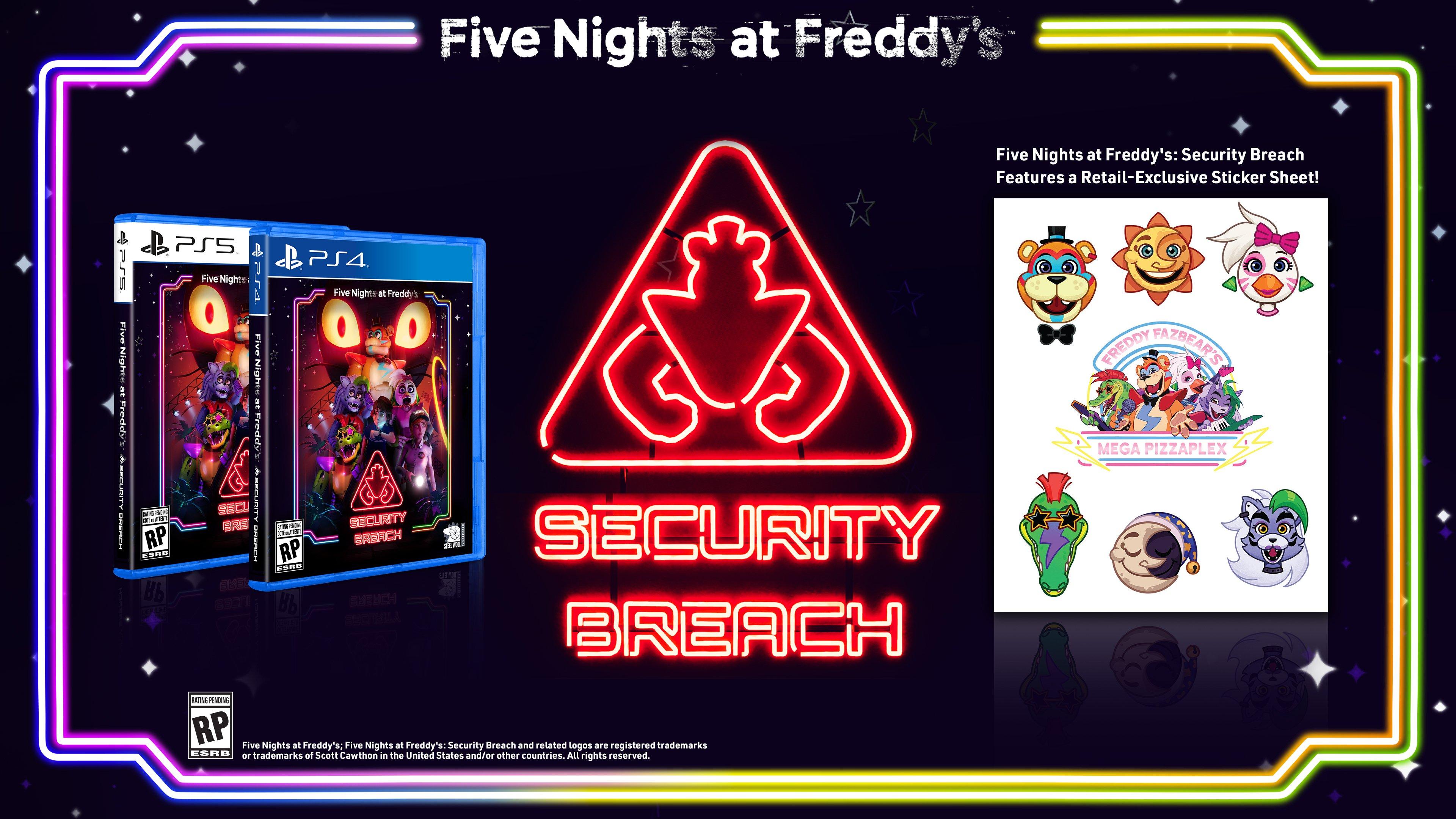RVCS Games - Five Nights At Freddy's: Security Breach PS4 / PS5 - Pontos  Primária (1800) - Secundária (1200)