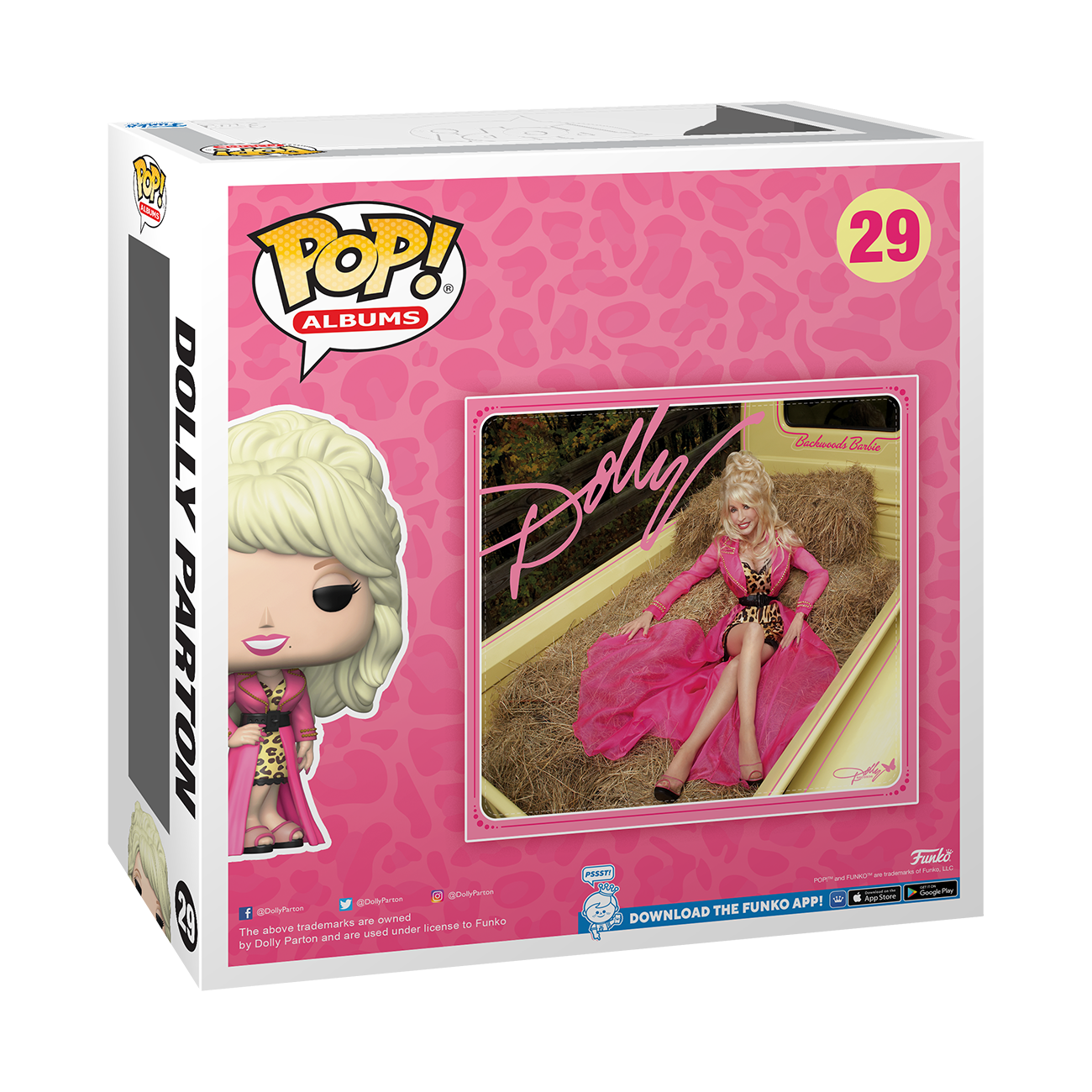 Funko POP Albums Dolly Parton Backwoods Barbie 4.56 in Vinyl