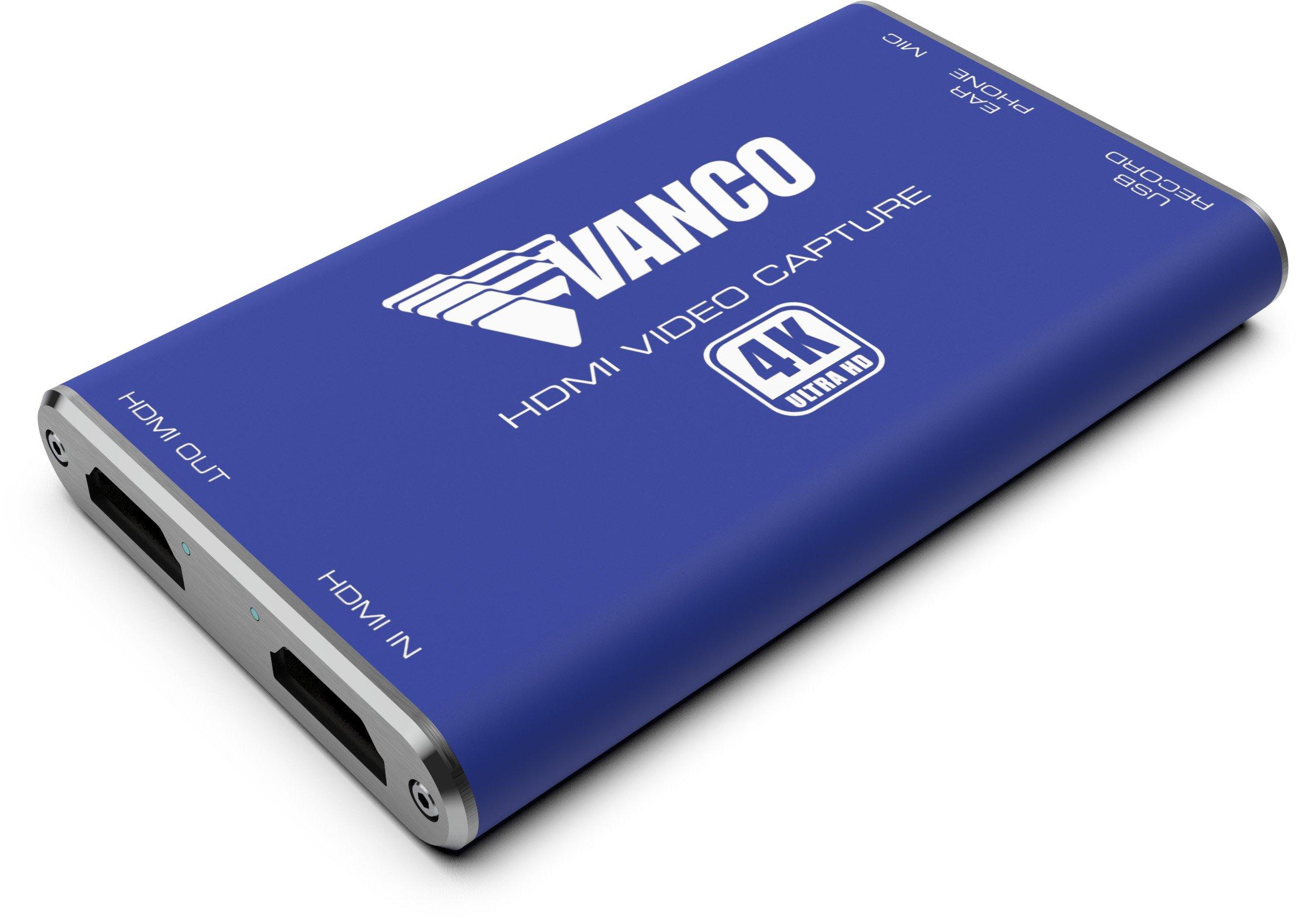 list item 2 of 11 Vanco 4K HDMI to USB Video Capture Device with Audio Input/Output