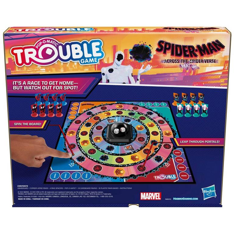 Temerity Geval Zuidwest Hasbro Marvel Spider-Man: Across the Spider-Verse (Part One) Pop-O-Matic  Trouble Board Game | GameStop