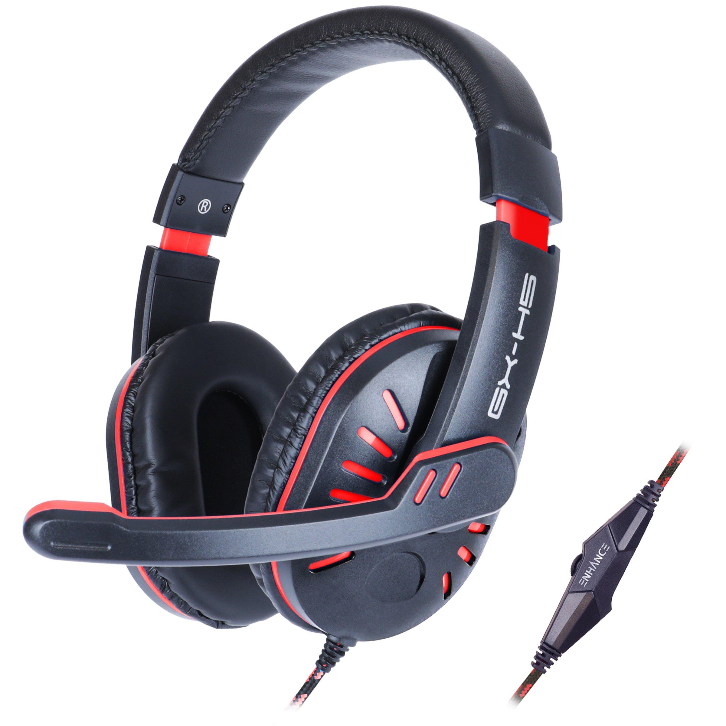 list item 1 of 5 ENHANCE Infiltrate GX-H5 Wired Noise Isolating Over Ear Gaming Headset