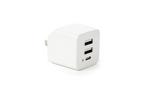 Atrix 18W Dual USB-A and USB-C Wall Charger White