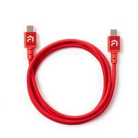 list item 2 of 2 Atrix USB-C to USB-C Braided Nylon 6ft Red