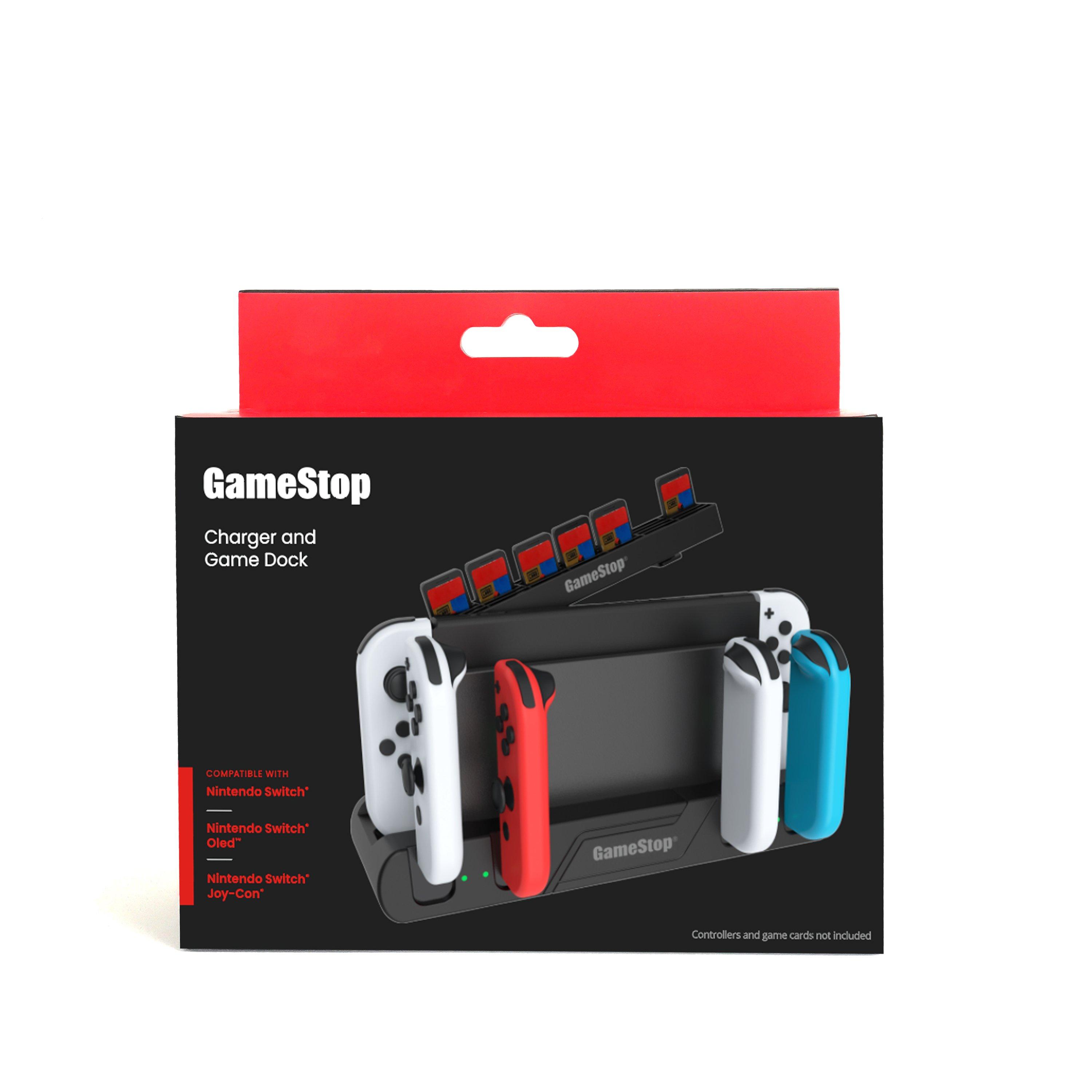 GameStop Nintendo Switch 6 in 1 JoyCon Charger Dock and Game Deck