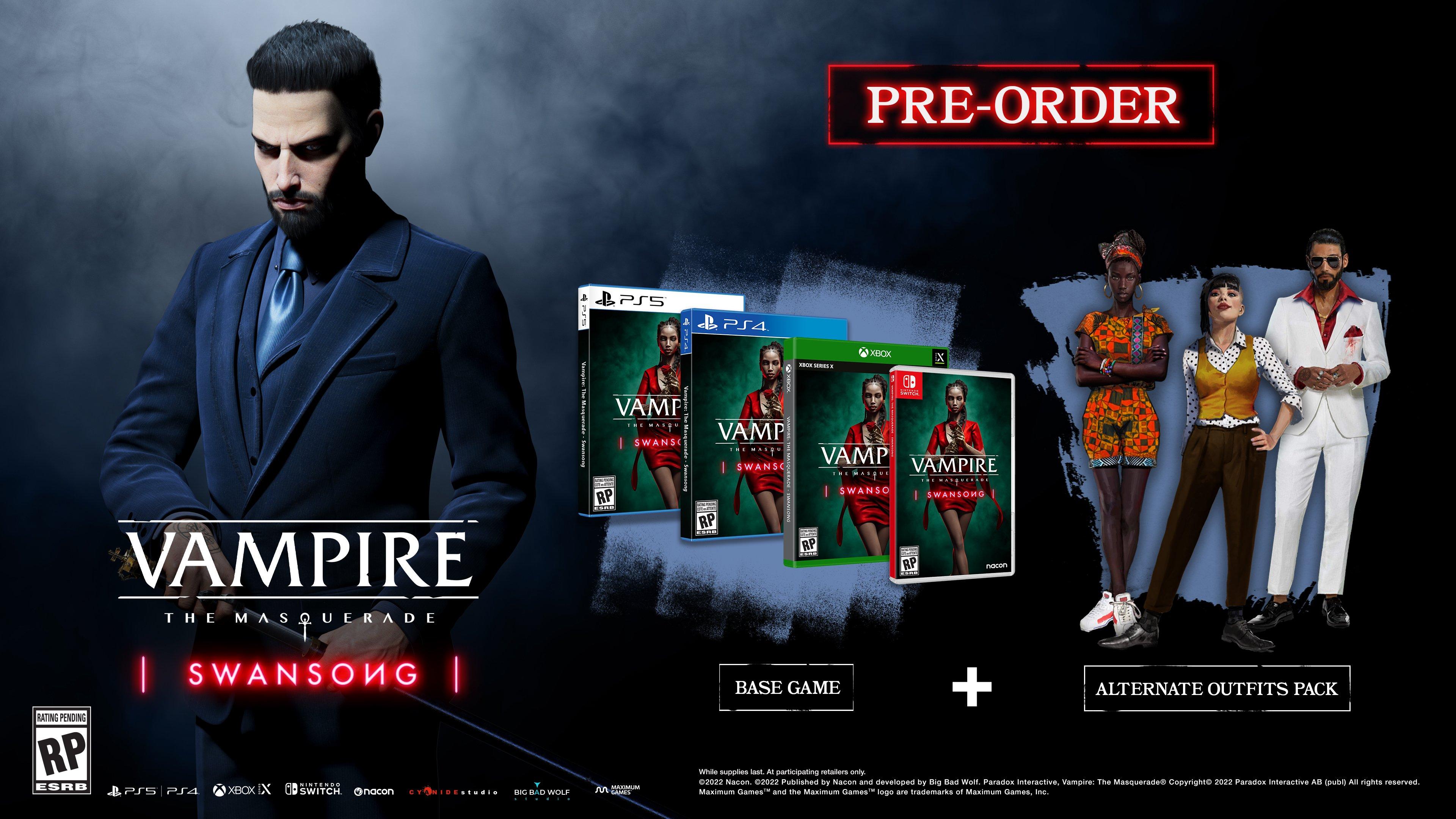 Vampire: The Masquerade Swansong - Nintendo Switch