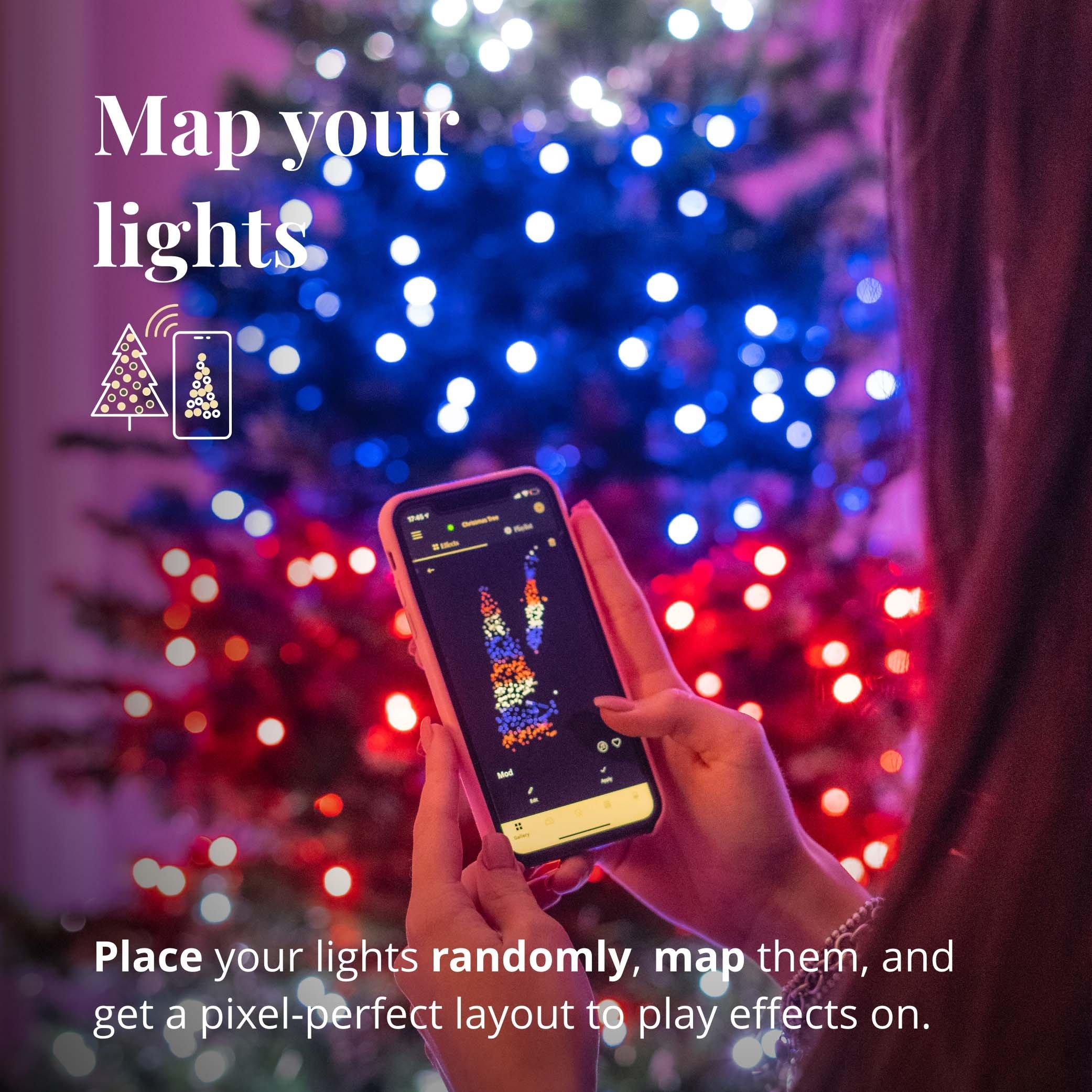 Twinkly PreLit Tree Appcontrolled 6Foot Christmas Tree 400 RGB LED