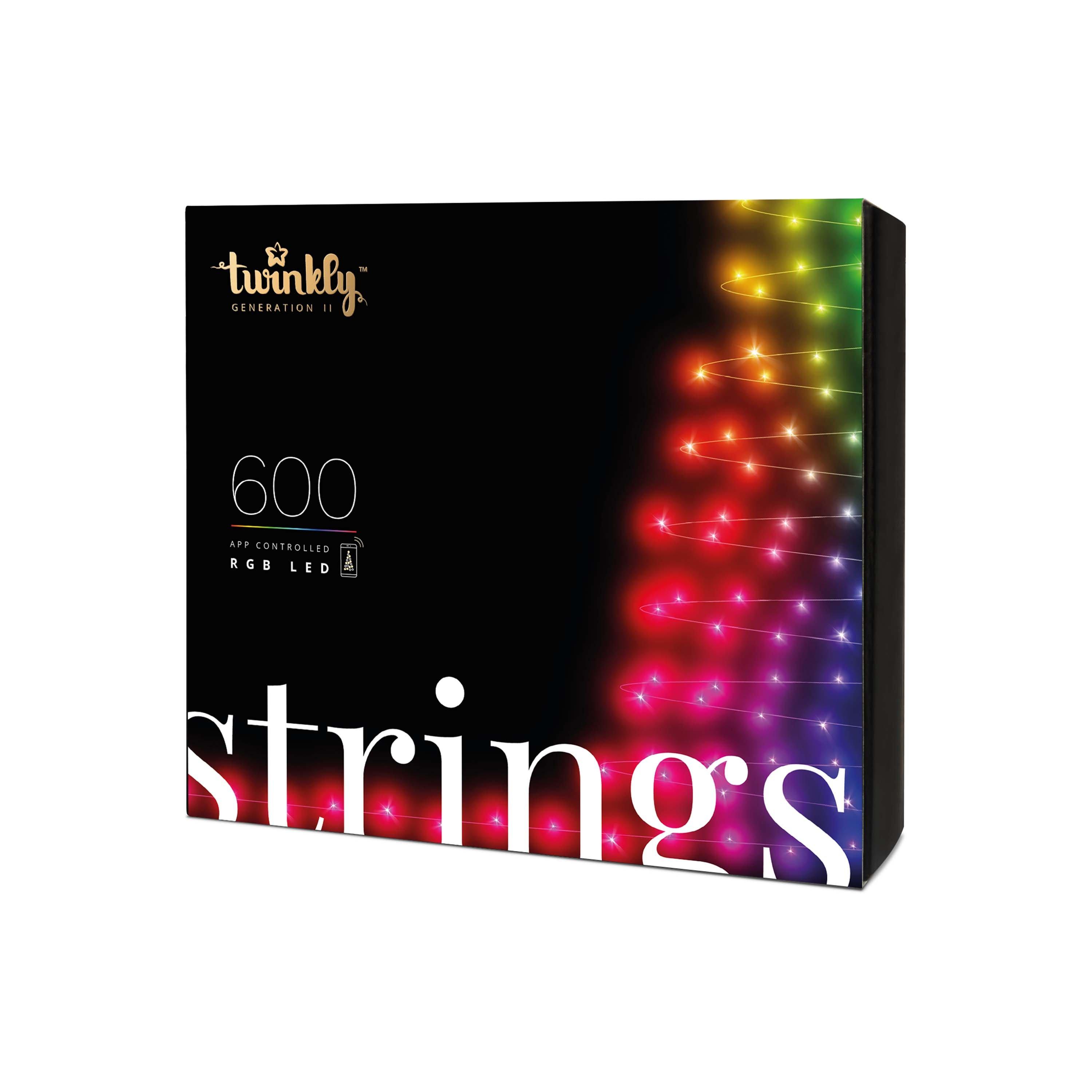 Twinkly Strings Generation II App Controlled 600 RGB LED Lights
