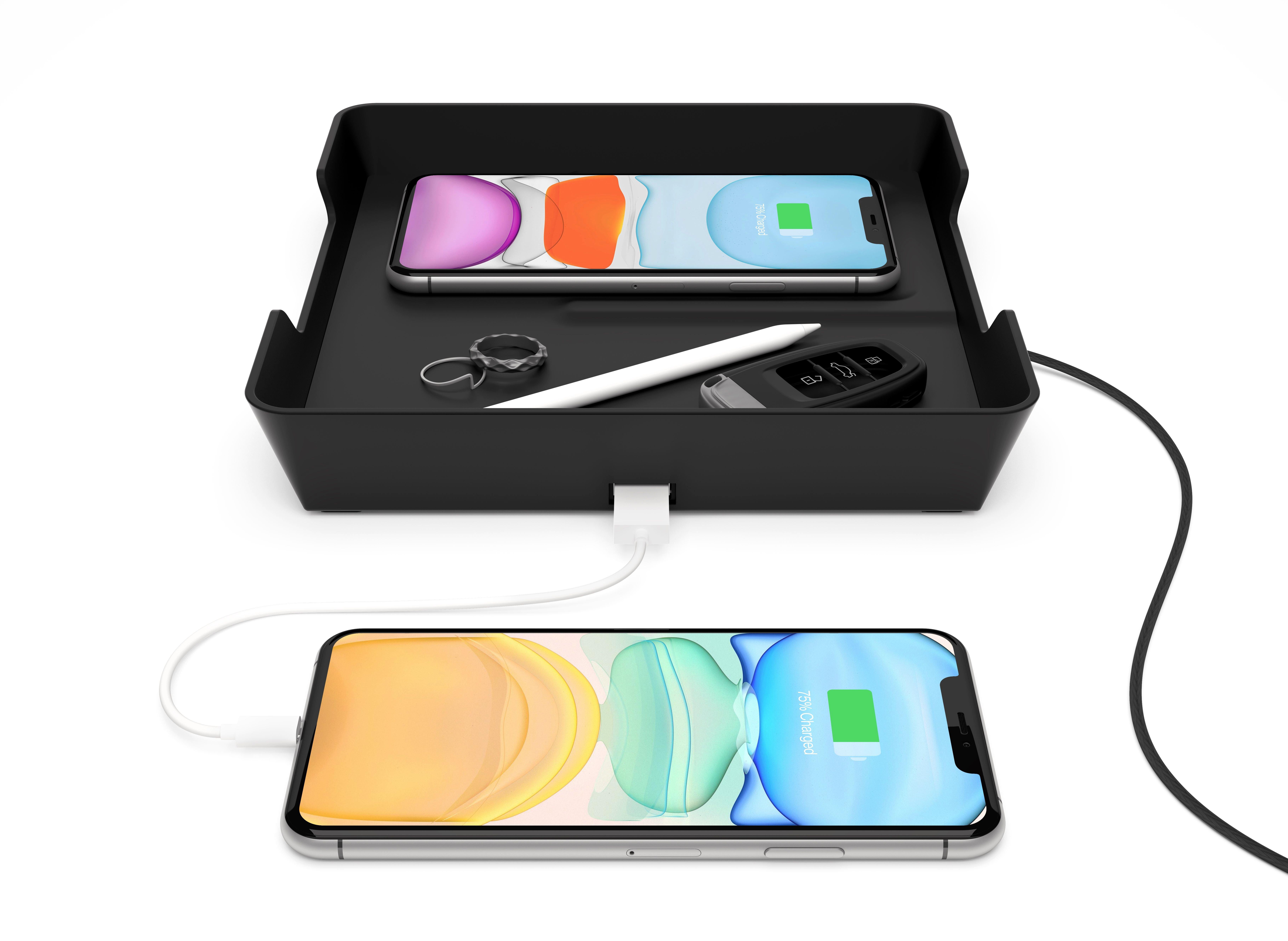 Einova Wireless Valet Tray with Built in Wireless Charger