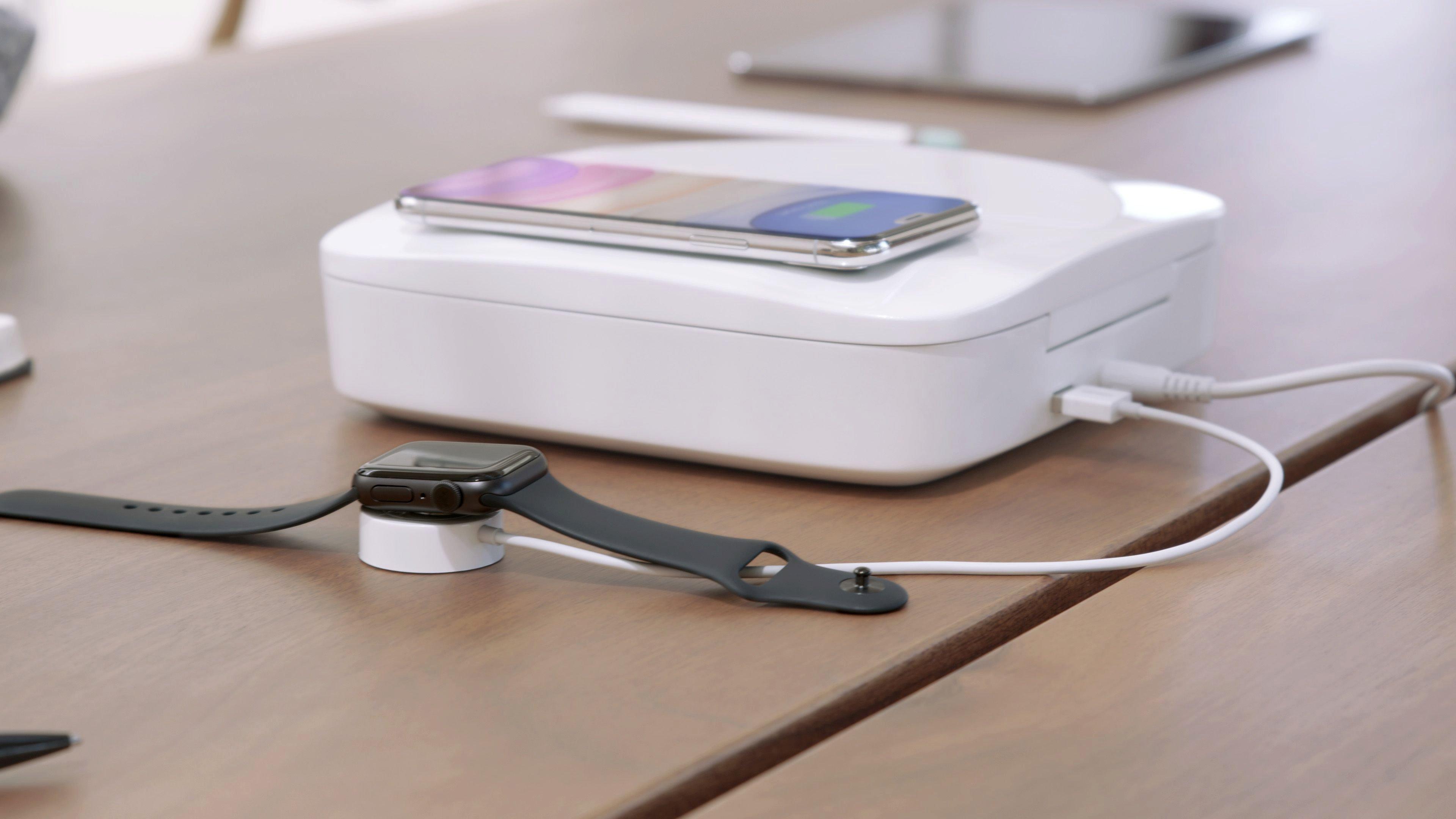 Einova Mundus Pro UV-C Disinfector and Qi Wireless Charger Tray