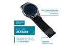 WITHit Samsung 20mm Stainless Steel Mesh/Sport Silicone Smart Watch Band 2 Pack