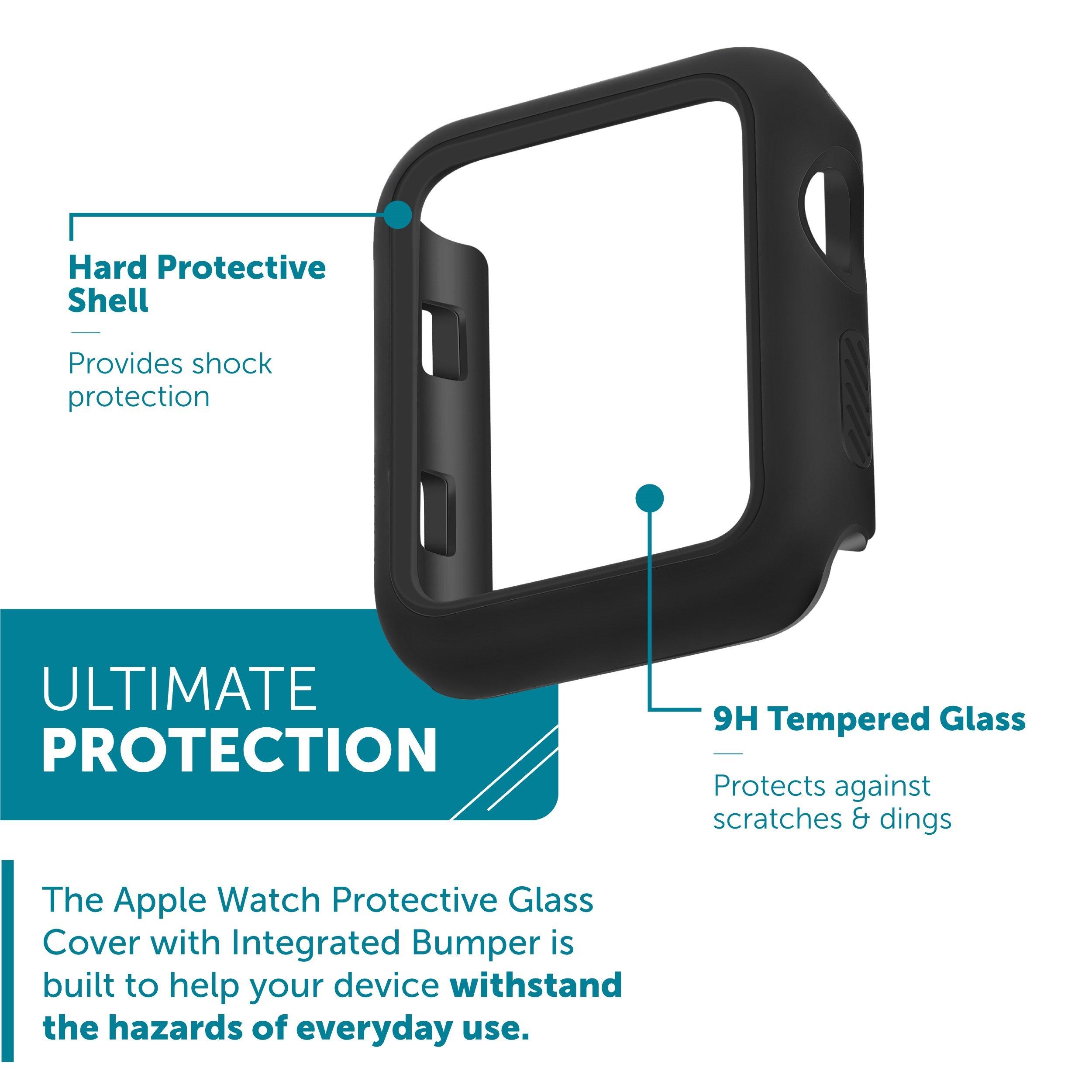 WITHit Apple Watch Protective Glass Cover with Integrated Bumper