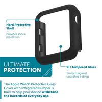 list item 2 of 4 WITHit Apple Watch Protective Glass Cover with Integrated Bumper
