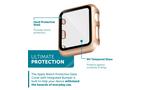WITHit Apple Watch Protective Glass Cover with Integrated Bumper
