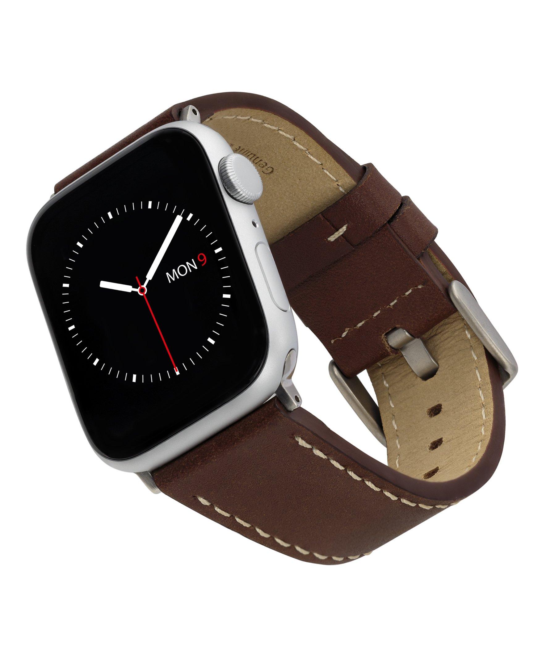 list item 1 of 6 WITHit Apple Watch Stitched Leather Band