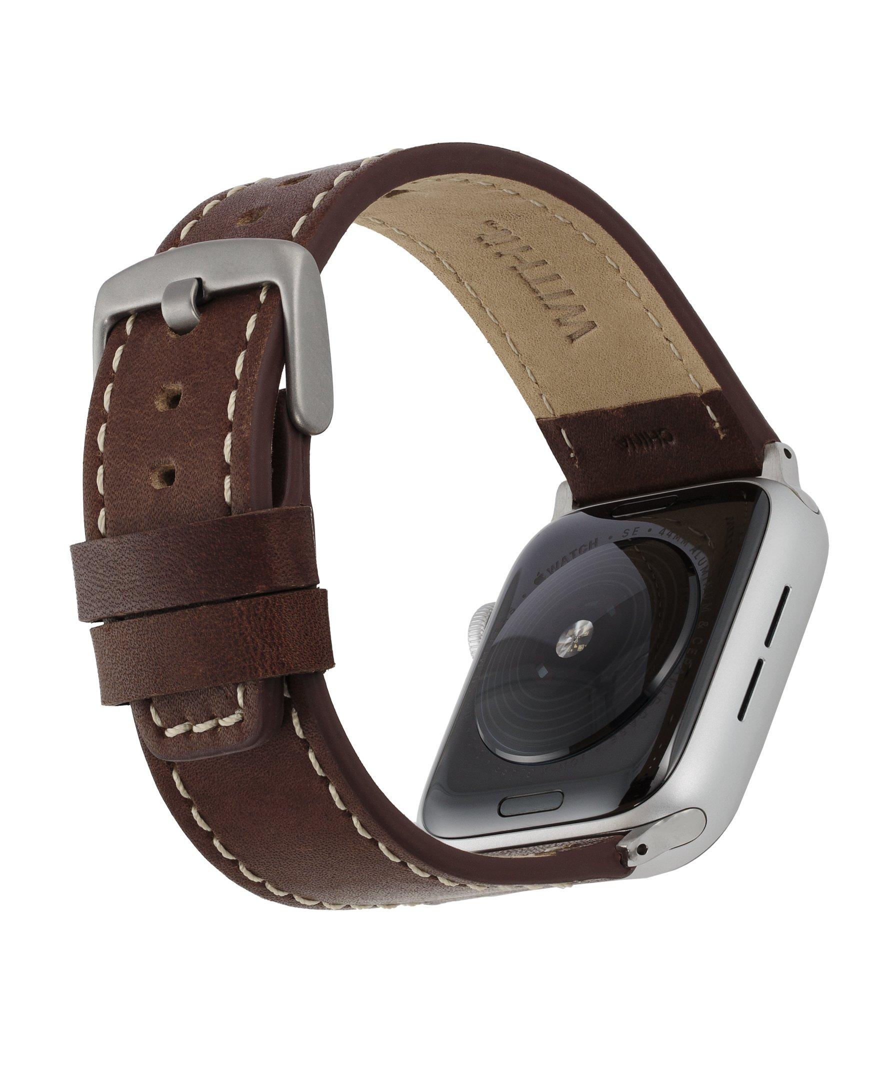 list item 2 of 6 WITHit Apple Watch Stitched Leather Band