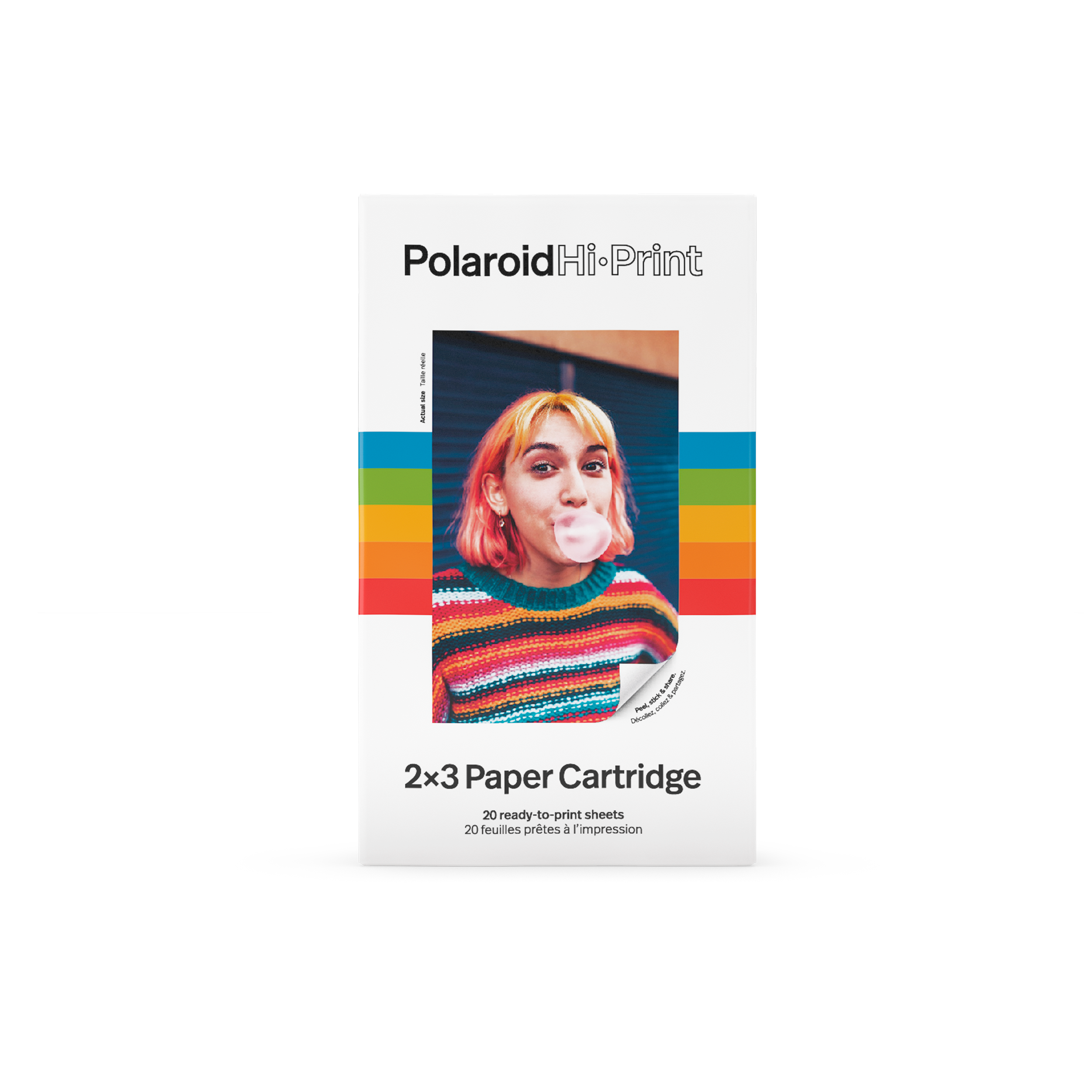 list item 1 of 5 Polaroid Hi-Print 2x3 Paper Cartridge (20 Sheets)