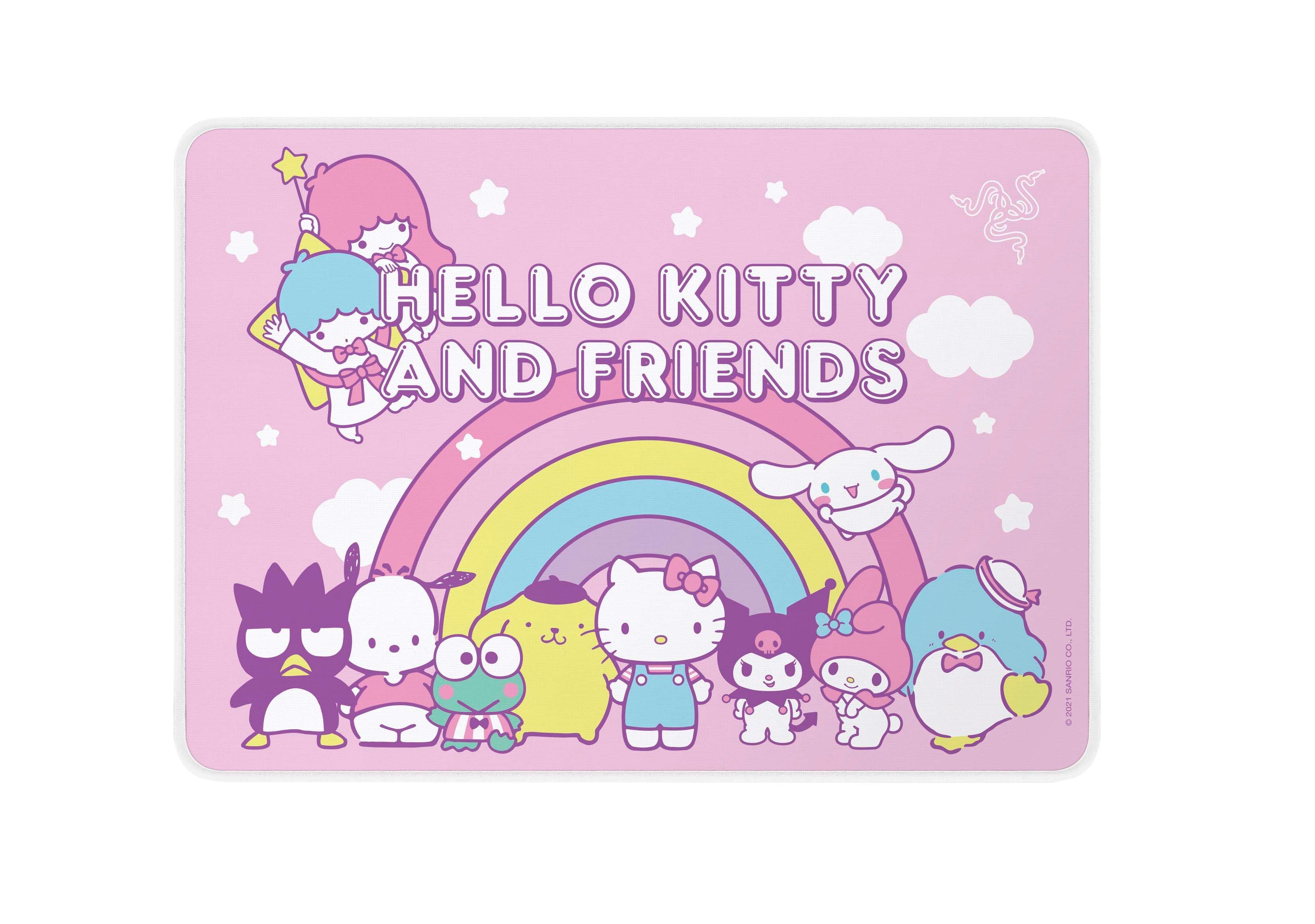 Razer DeathAdder Essential and Goliathus Medium Mouse Mat Bundle Hello  Kitty and Friends Edition