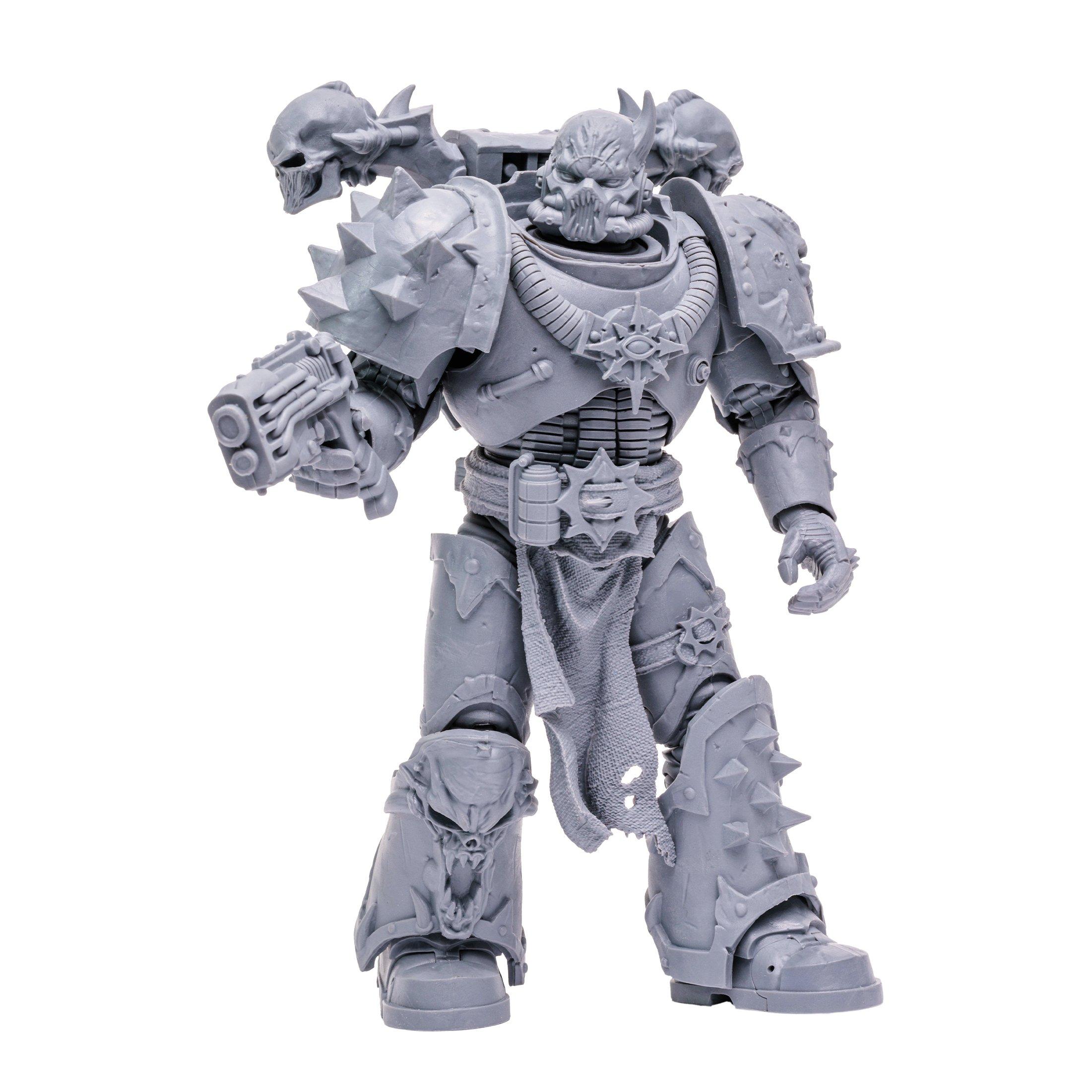 McFarlane Toys, Warhammer 40000 Chaos Space Marine Action Figure with 22  Moving Parts, Unpainted Collectible Warhammer Figure with collectors stand  base, Customise Your Figure – Ages 12+ : : Toys & Games