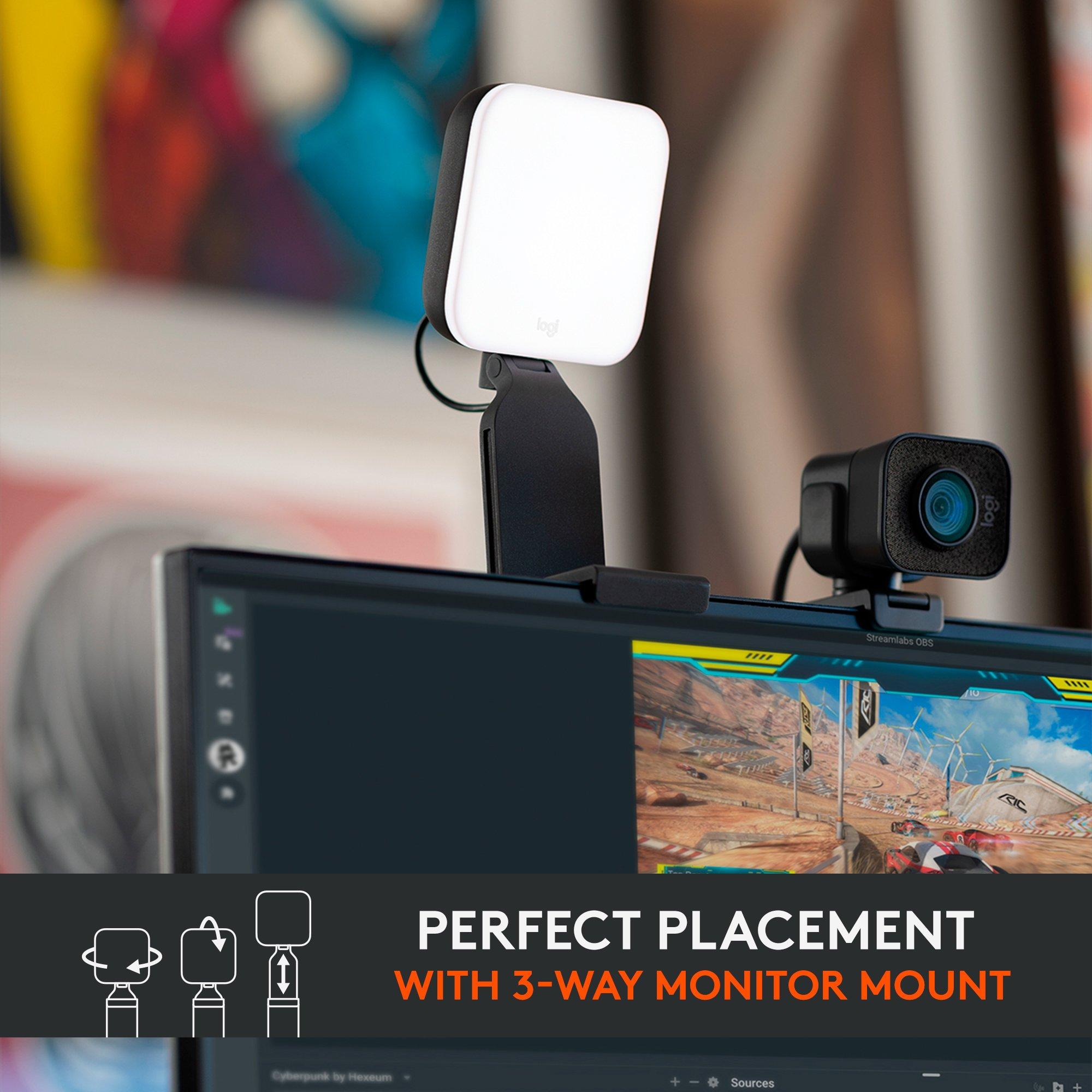 Logitech Litra Glow Premium Streaming Light with TrueSoft