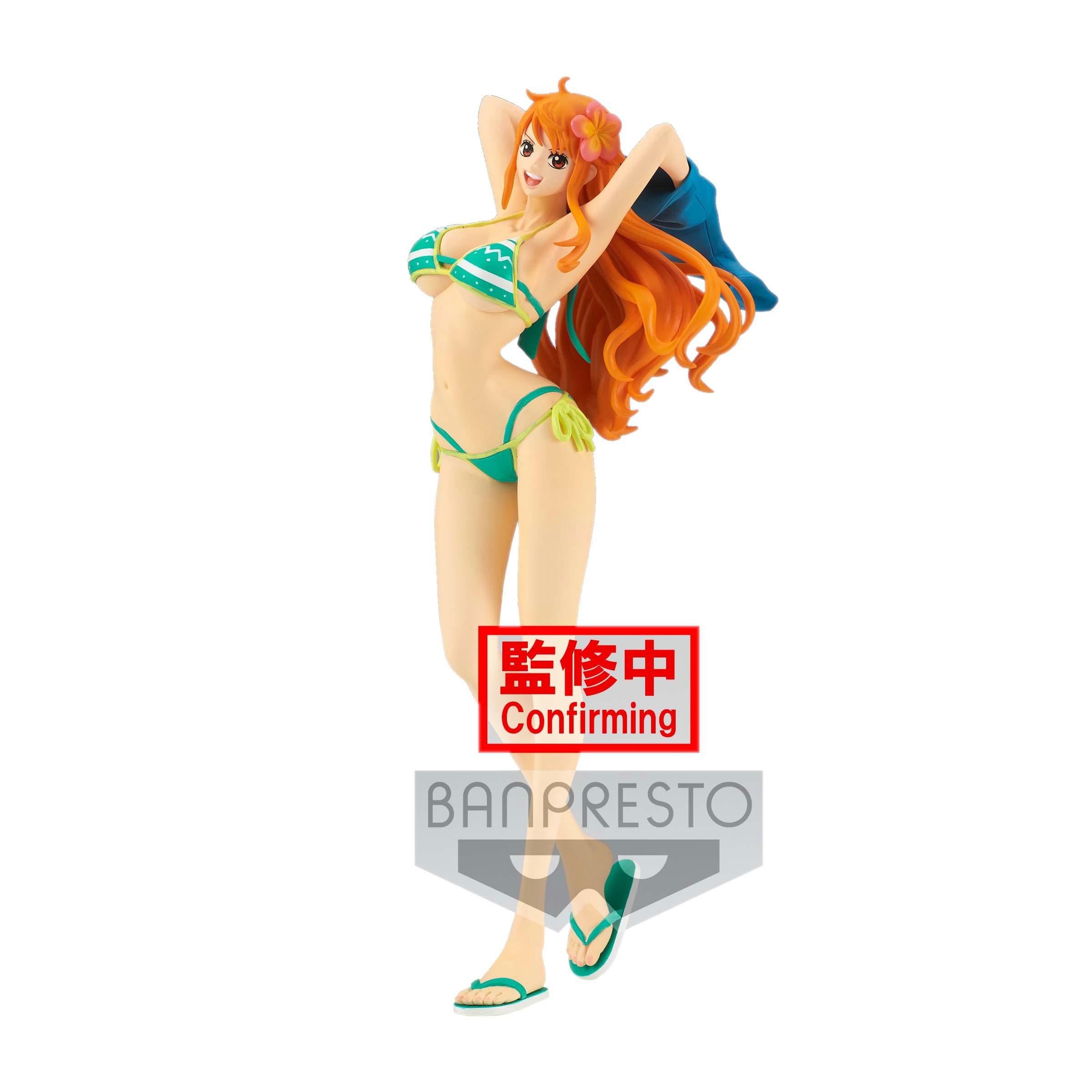 list item 2 of 5 Banpresto One Piece Nami Grandline Girls On Vacation Figure Version A