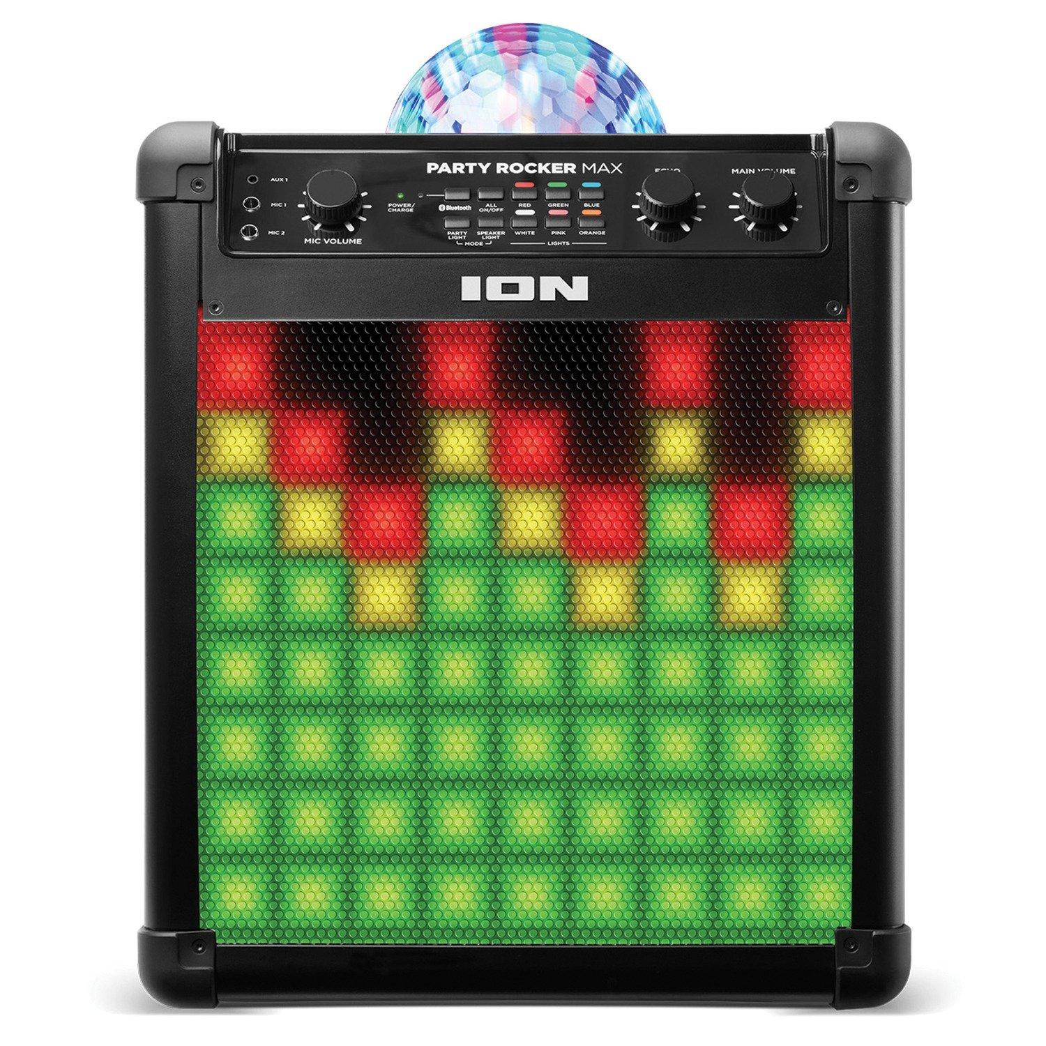 list item 7 of 9 ION Party Rocker Max 8-in Portable Bluetooth PA Speaker with Lights and Microphone