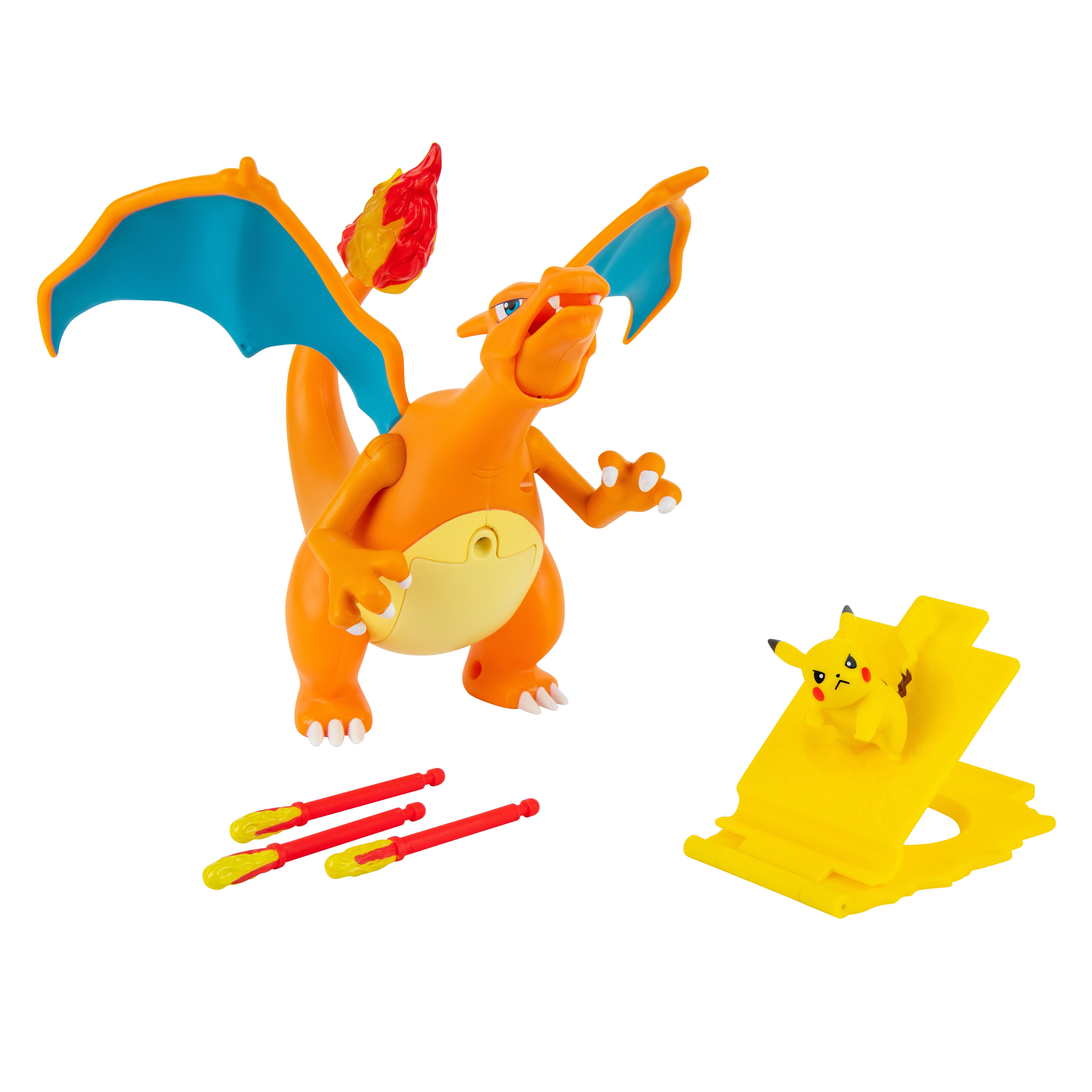 Jazwares Pokemon Charizard Deluxe Feature 2-in Action Figure with