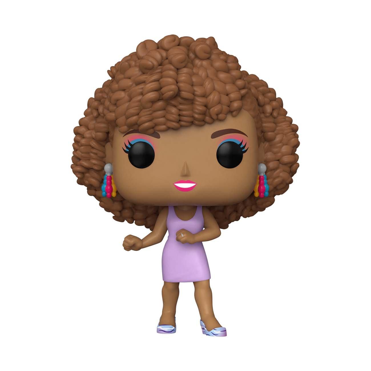 Funko POP! Icons Whitney Houston in Purple Dress 4.38-in Vinyl