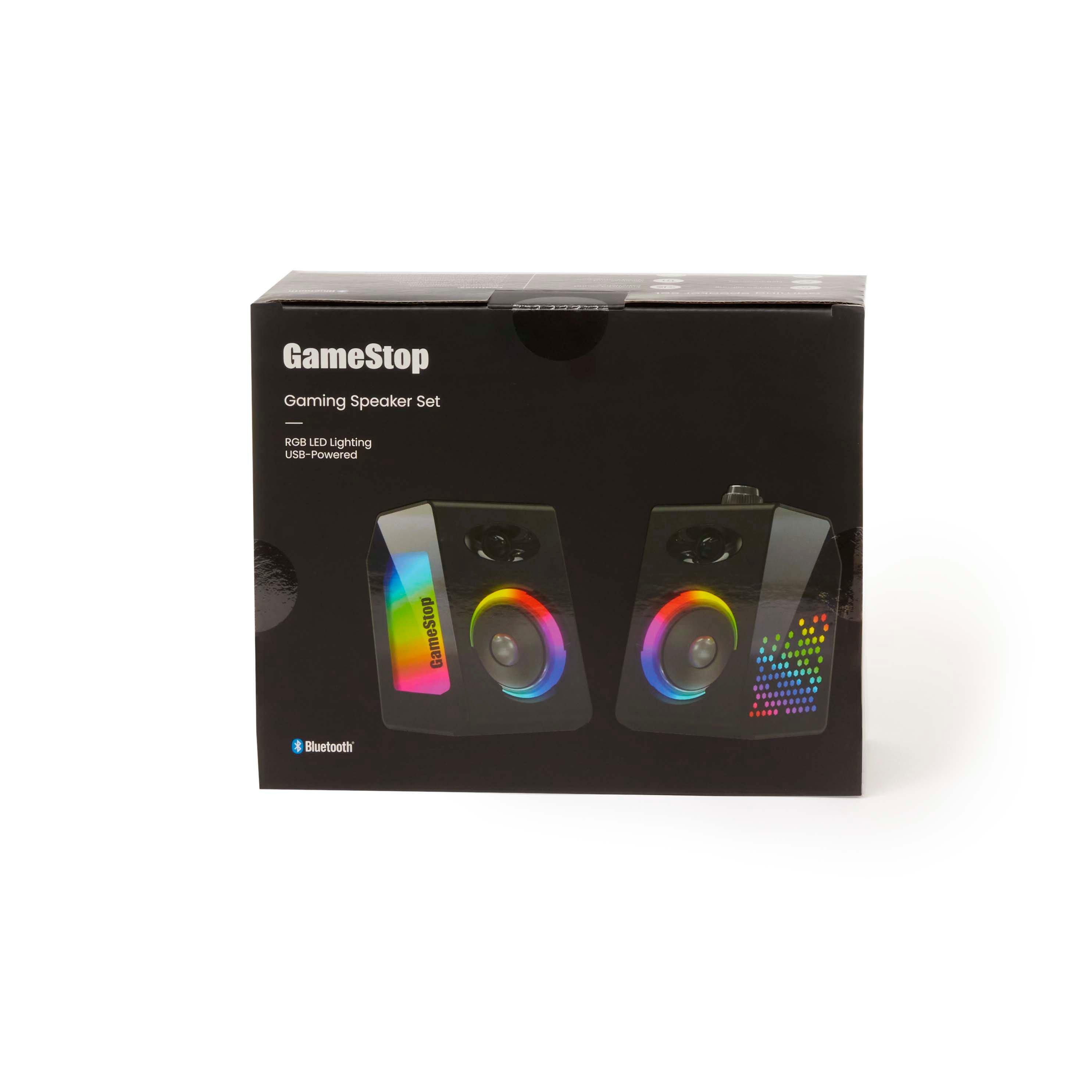 GameStop Bluetooth Gaming Speakers with RGB LED Lighting