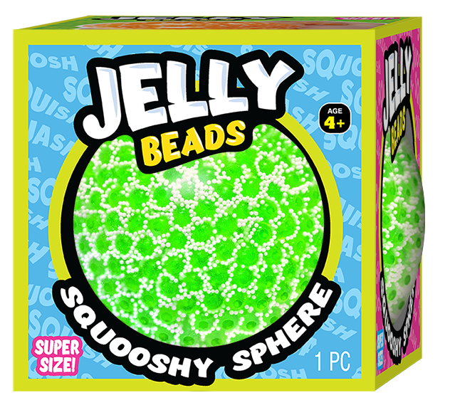 Ja-Ru Jelly Beads Big Squooshy Sphere Fidget Toy