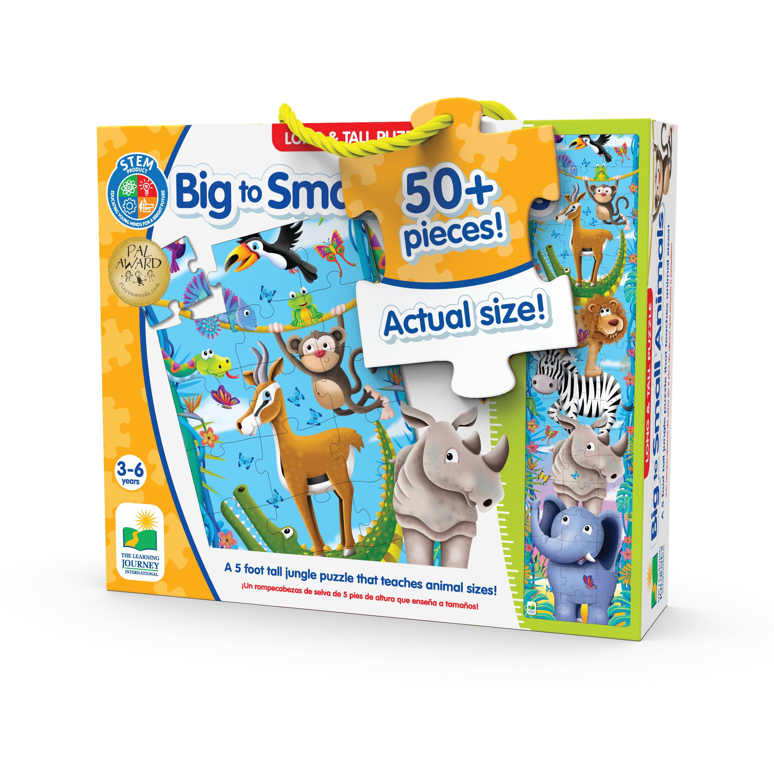 The Learning Journey Long and Tall Puzzles Big to Small Animals 51