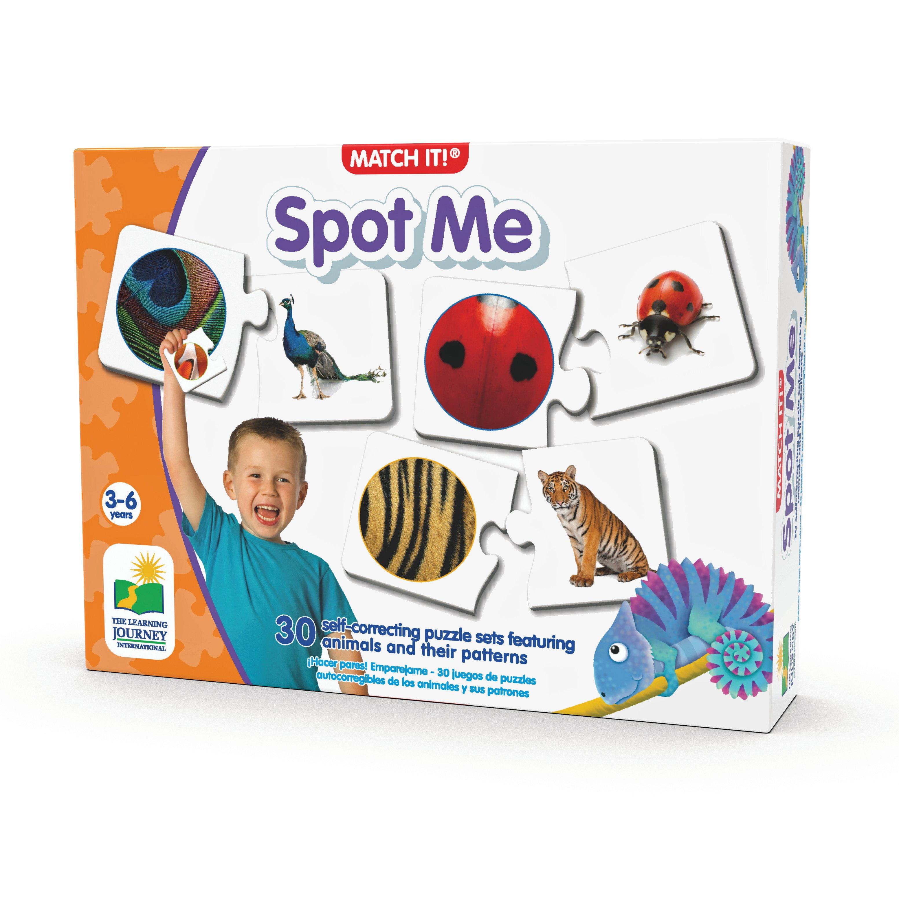 The Learning Journey Match It! Spot Me 30 Piece Self-Correcting Puzzle Set