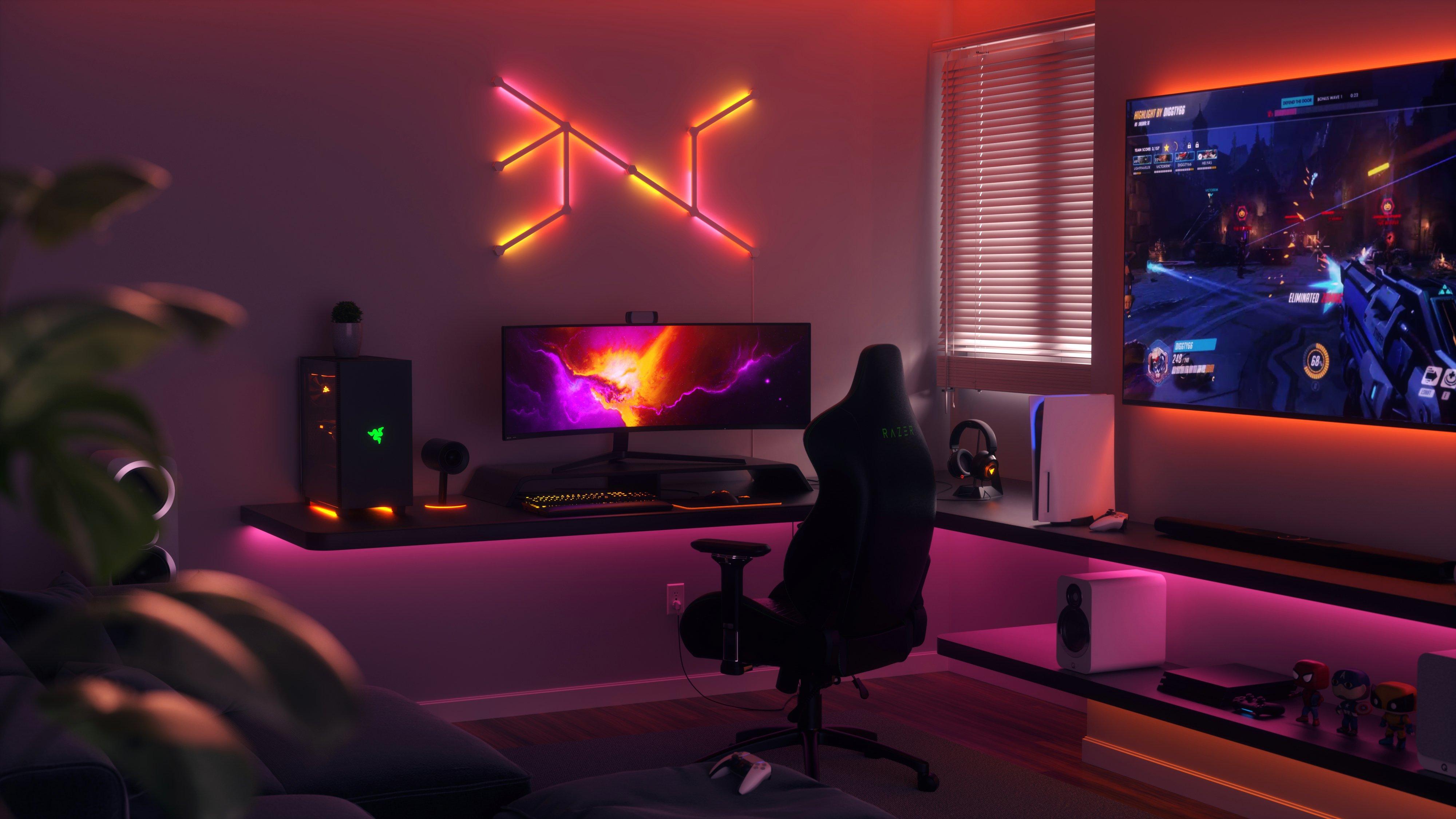 Lines smarter. Nanoleaf lines Starter Kit. Lines Smarter Kit. Nanoleaf lines Starter Kit Tashkent. Gamer aesthetic.