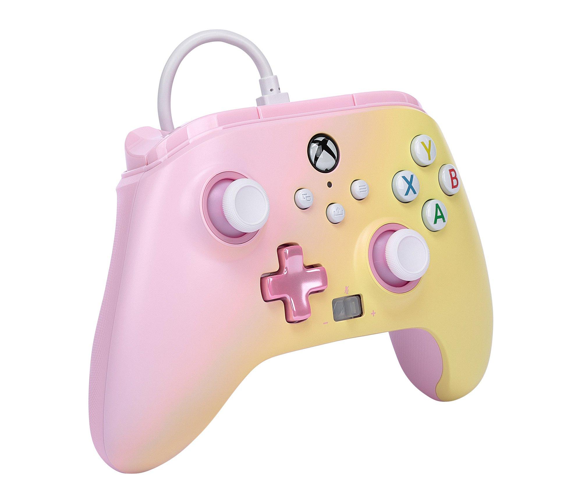list item 2 of 10 PowerA Pink Lemonade Enhanced Wired Controller for Xbox Series X and S