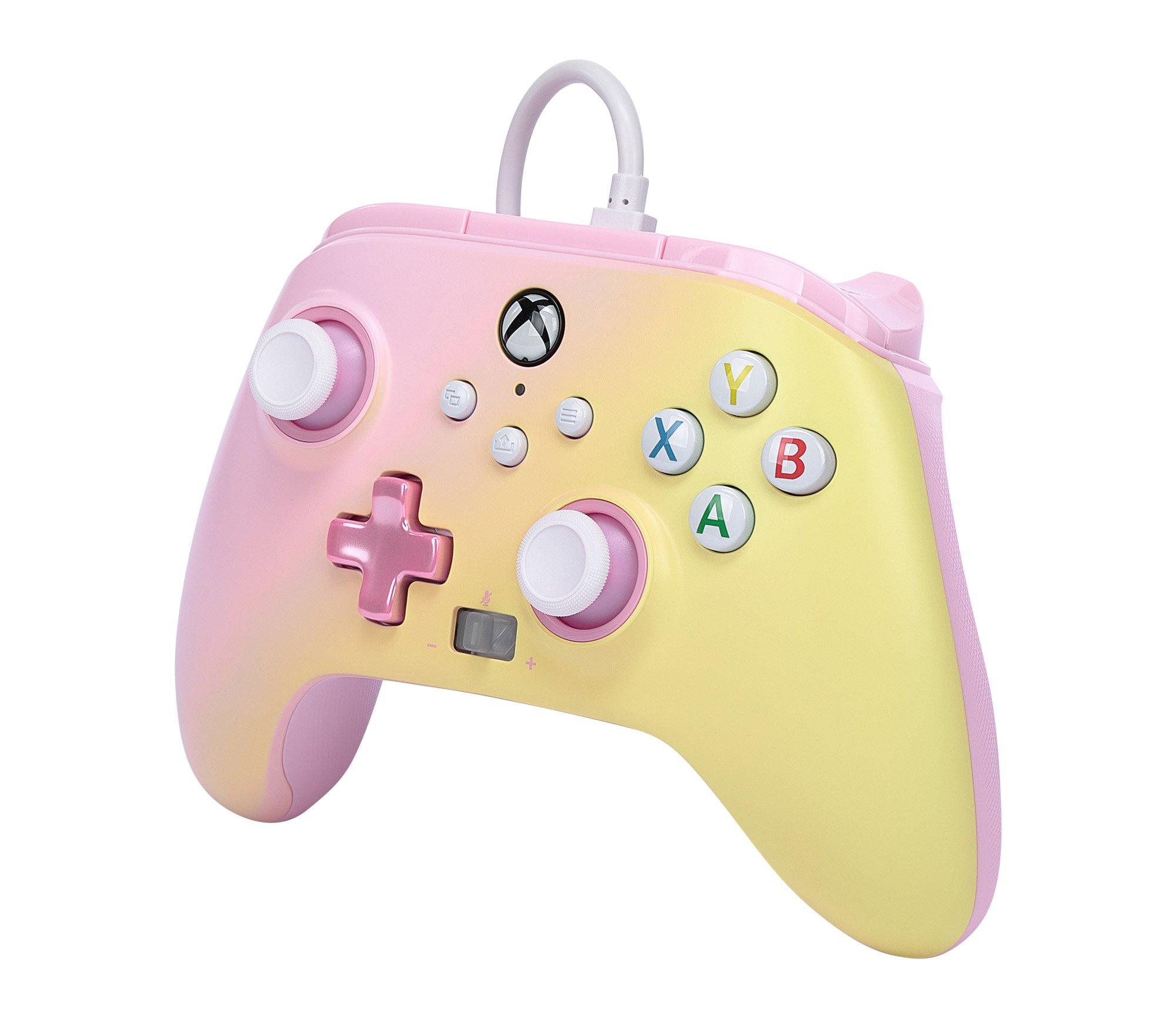 list item 3 of 10 PowerA Pink Lemonade Enhanced Wired Controller for Xbox Series X and S