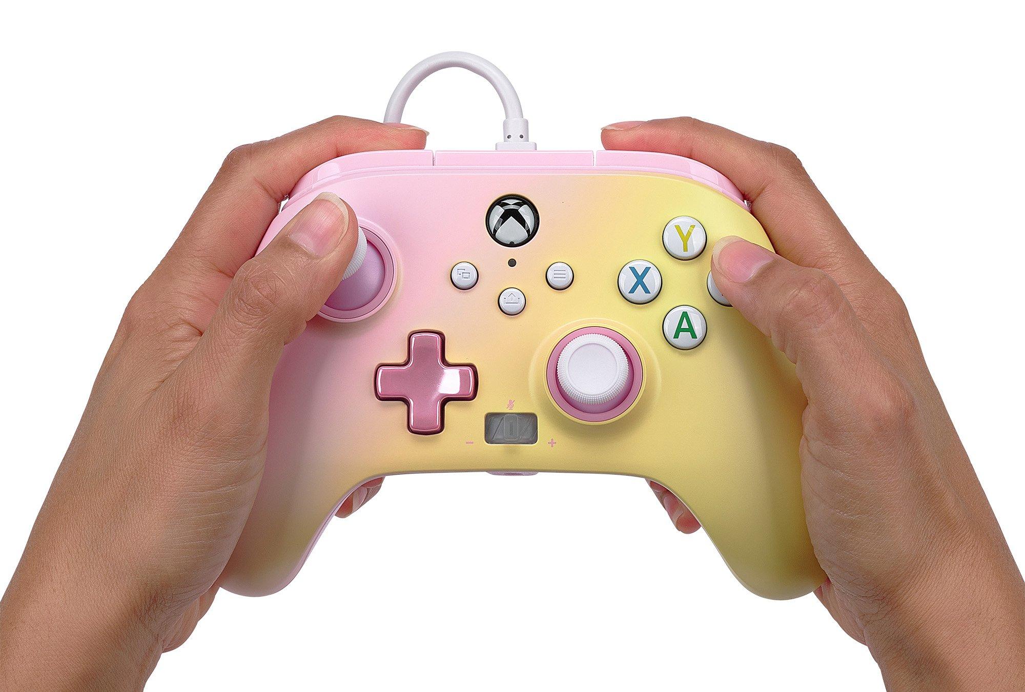 list item 10 of 10 PowerA Pink Lemonade Enhanced Wired Controller for Xbox Series X and S