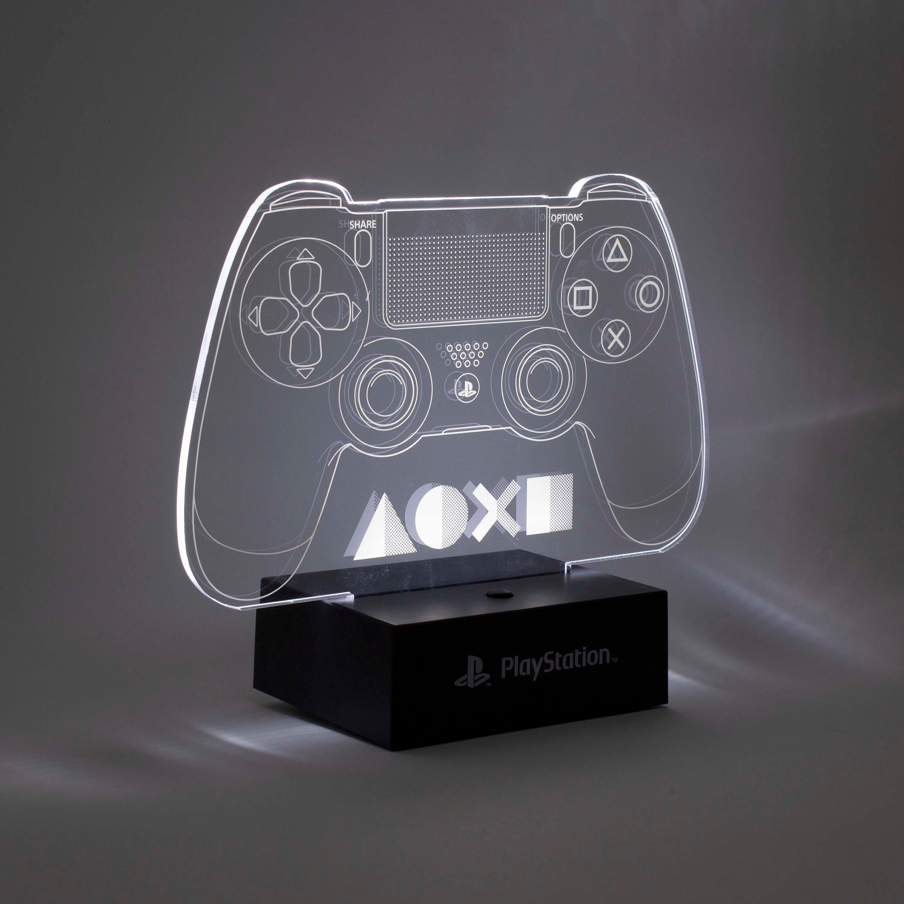 sony playstation 4 dualshock controller acrylic led light 8-in