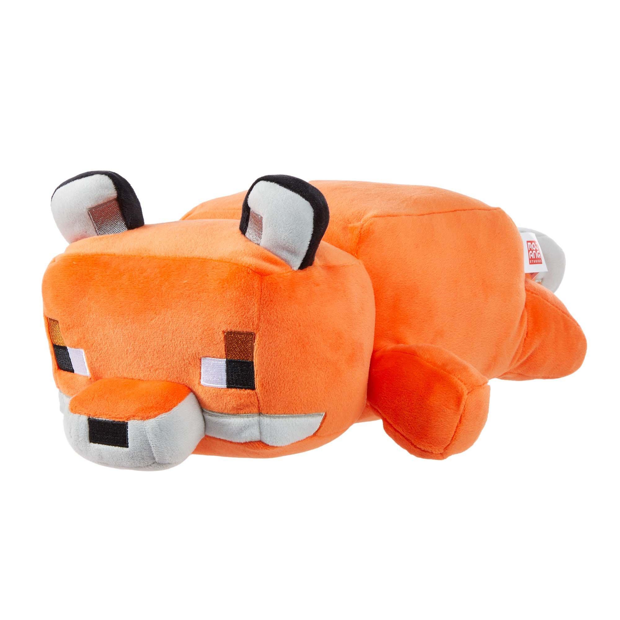 Floppy Collectible Gift for Fans Age 3 Years and Older Soft Squishy Mattel Minecraft Plush Fox 12-in Long Character Doll 