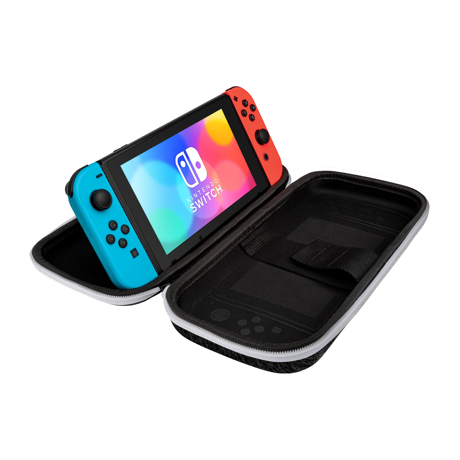 PDP Slim Deluxe Travel Case Black and White for Nintendo Switch ...