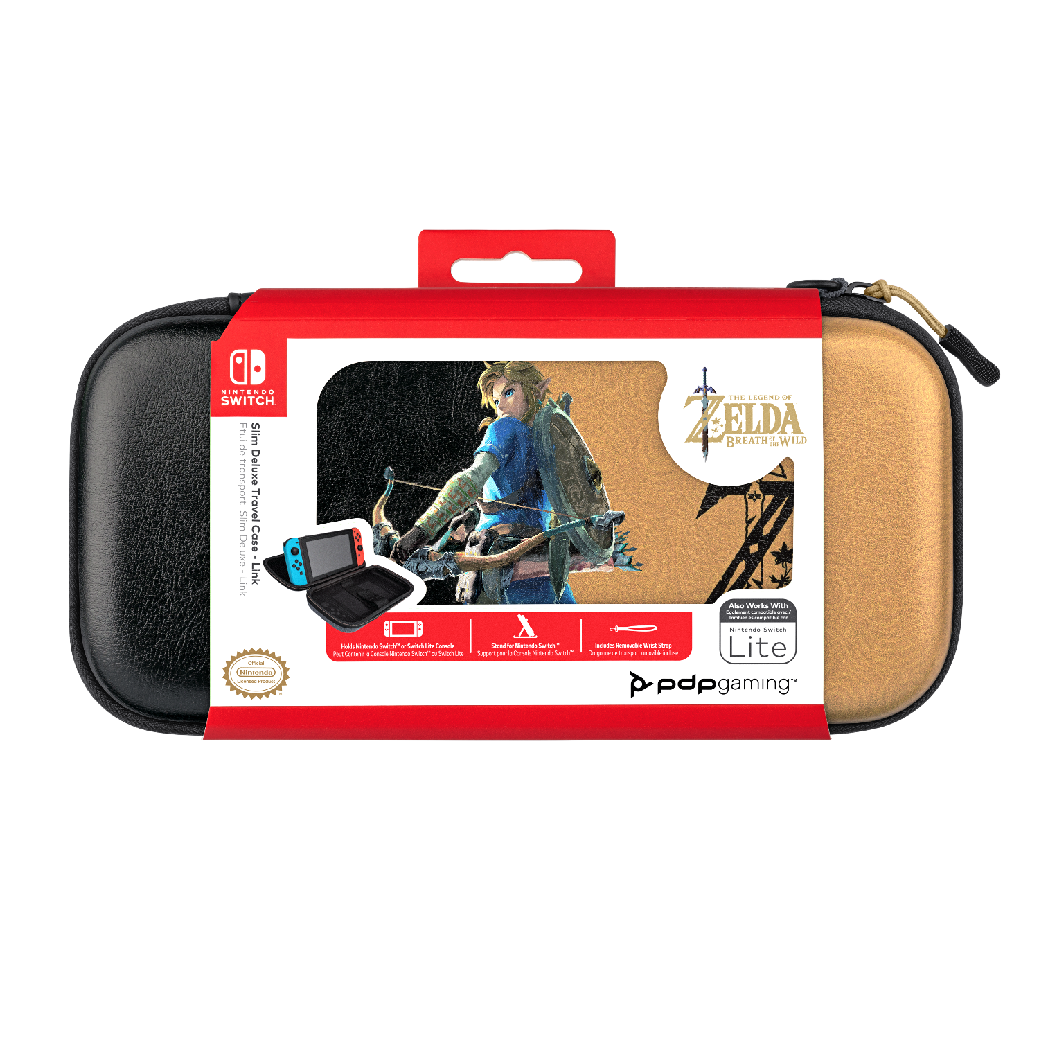 PDP Slim Deluxe Travel Case Hyrule Hero Link For Nintendo Switch