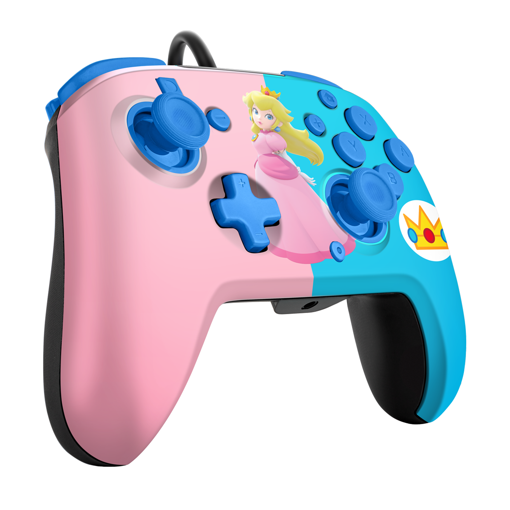 PDP Faceoff Deluxe Plus Audio Wired Controller Princess Peach