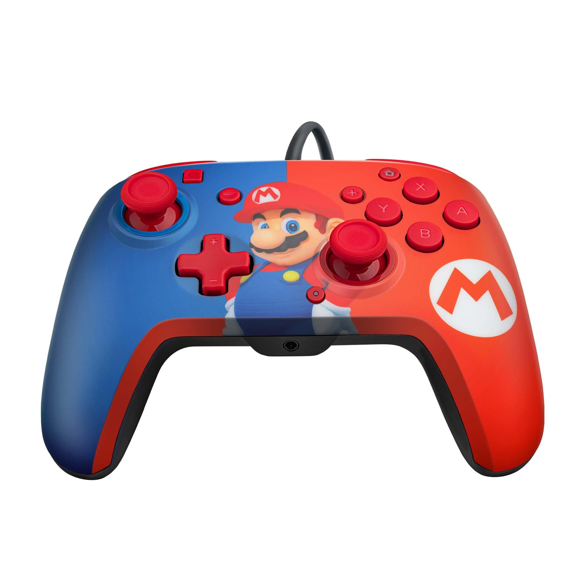 Manette Pdp Manette Nintendo Switch filaire Nintendo Faceoff Edition Super  Mario Star Noire