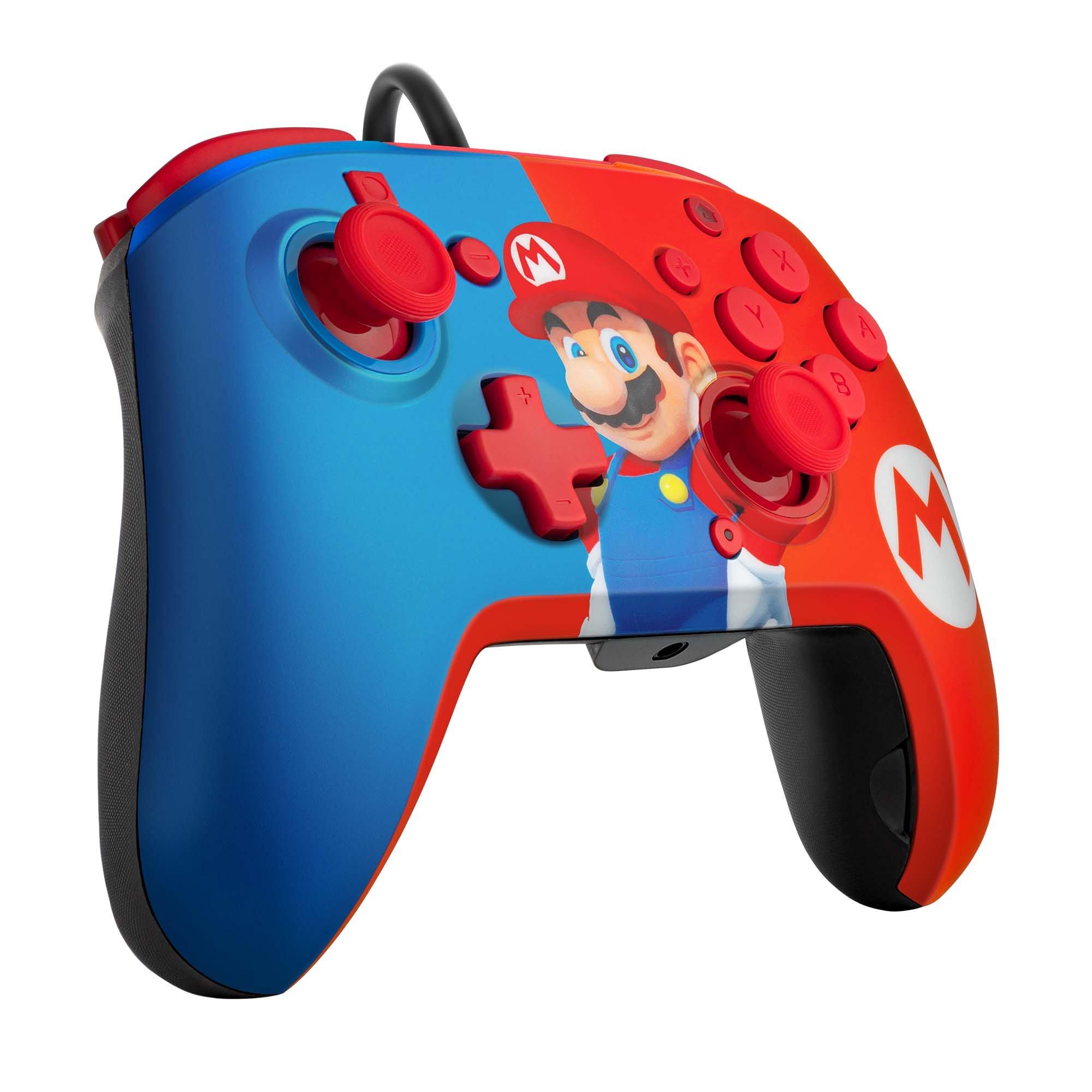 Manette Filaire Pro Faceoff Deluxe : Mario et Luigi - Switch