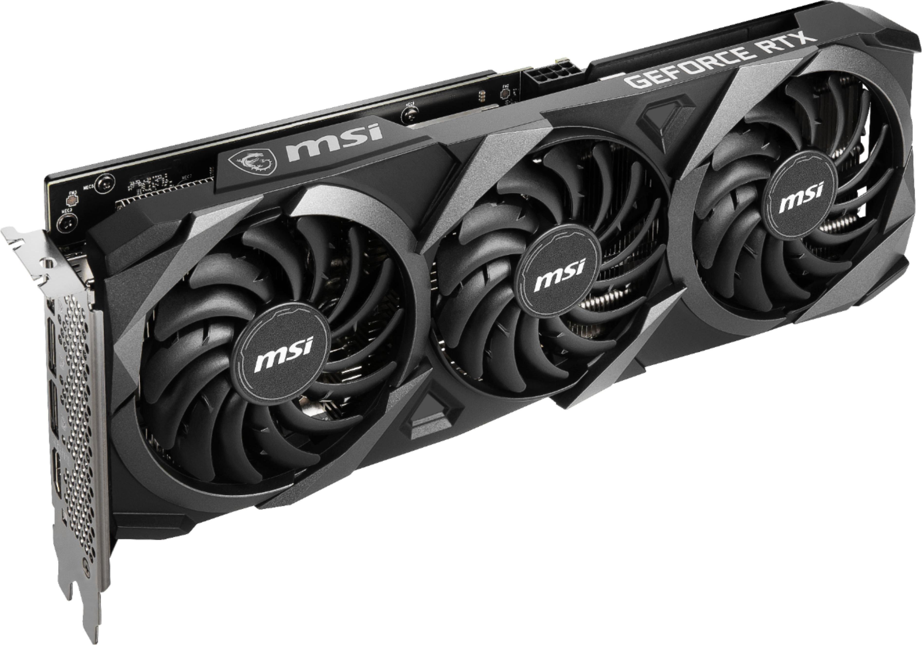 MSI NVIDIA GeForce RTX 3060 Ventus 3X 12G OC 12GB GDDR6 PCI Express 4.0 Graphics  Card