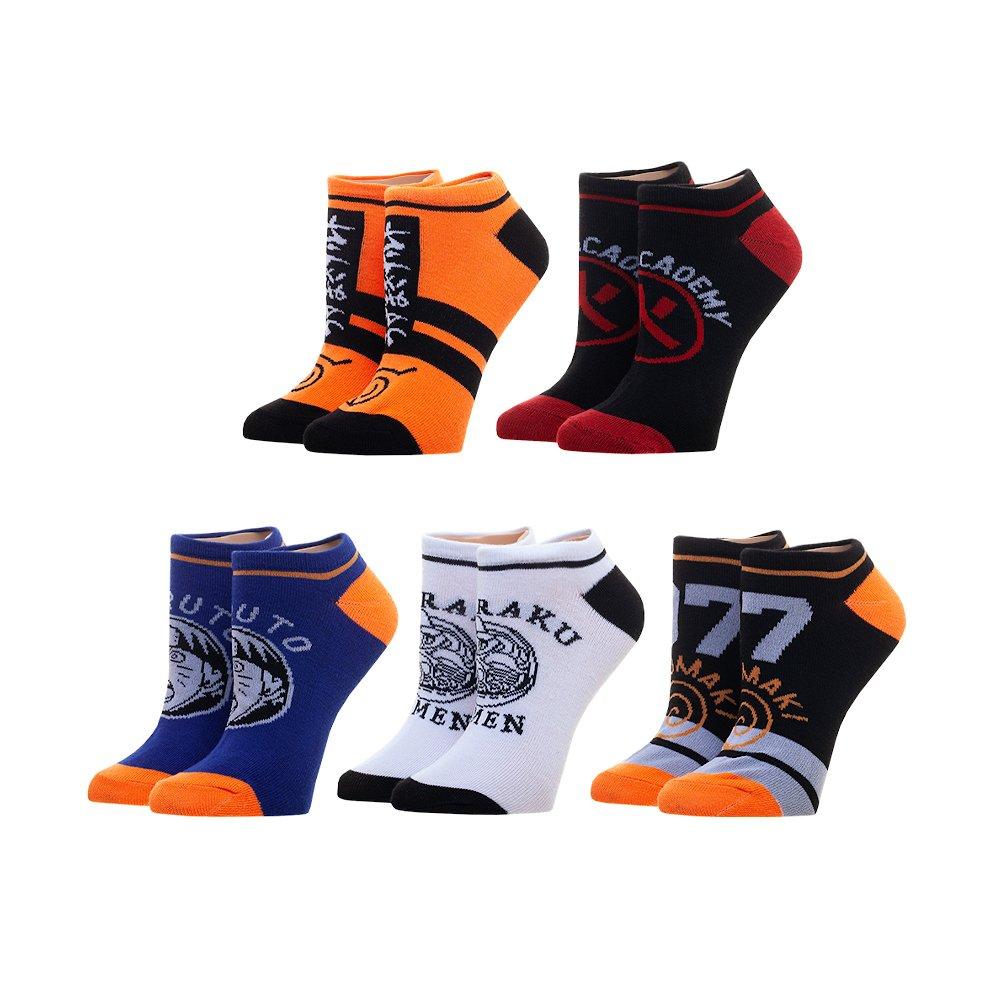 Naruto Ankle Unisex Socks 5Pack GameStop