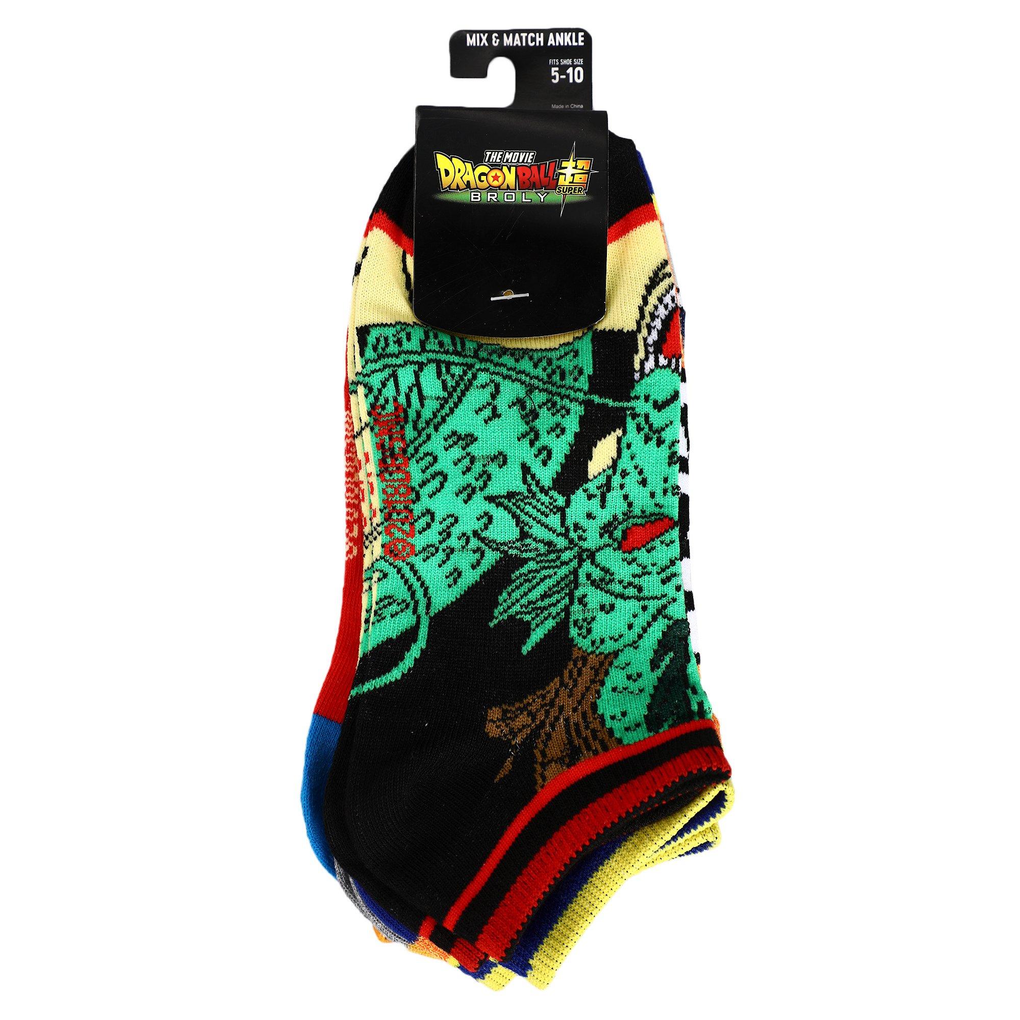Naruto Mixed Icon and Character Closeup Unisex Ankle Socks 5-Pack