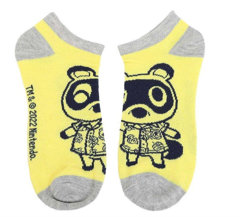 Animal Crossing Single Color Full Body Knit Characters Ankle Socks 5-Pack